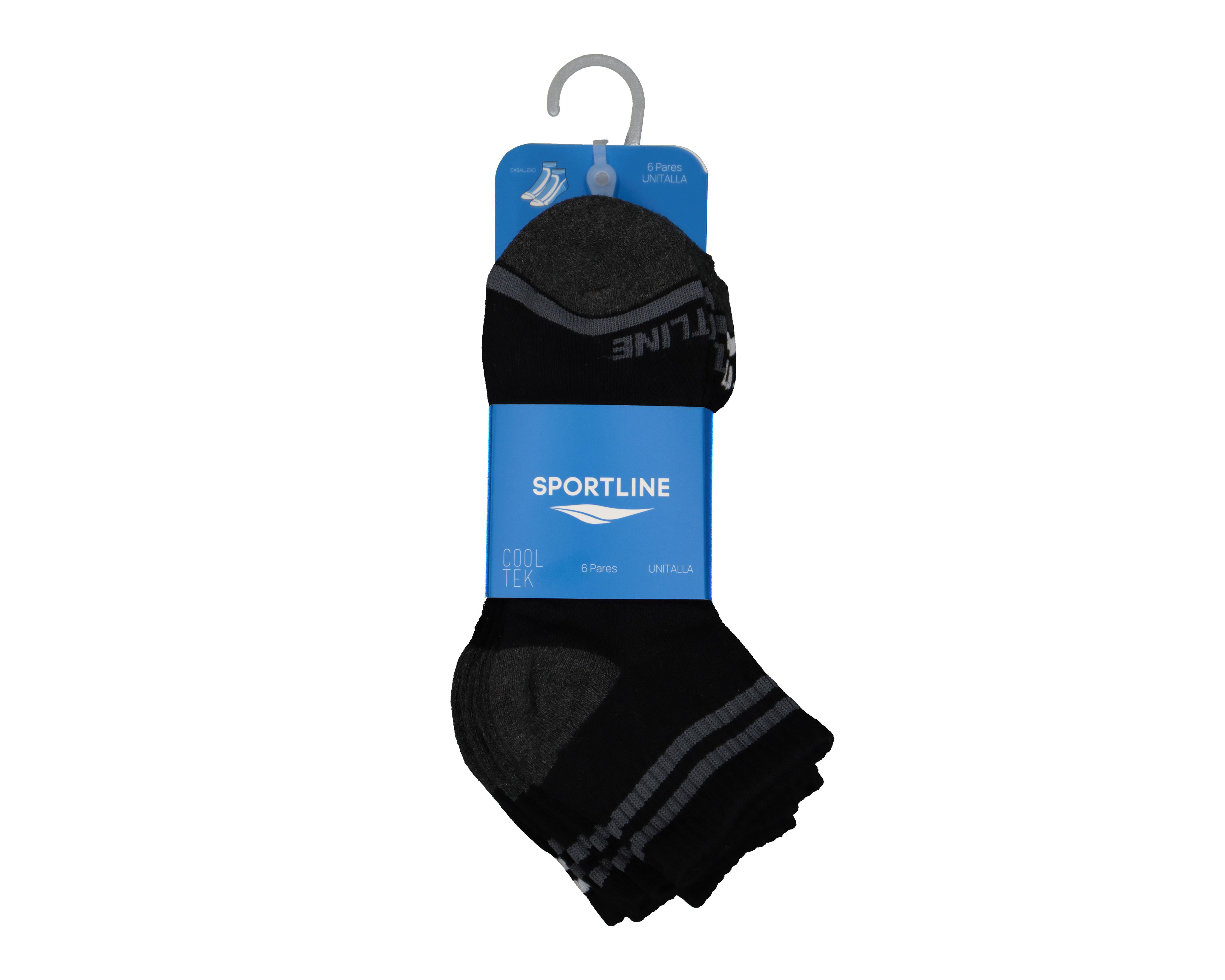 Foto 4 pulgar | Calcetas Deportivas Sportline para Hombre 6 Pares