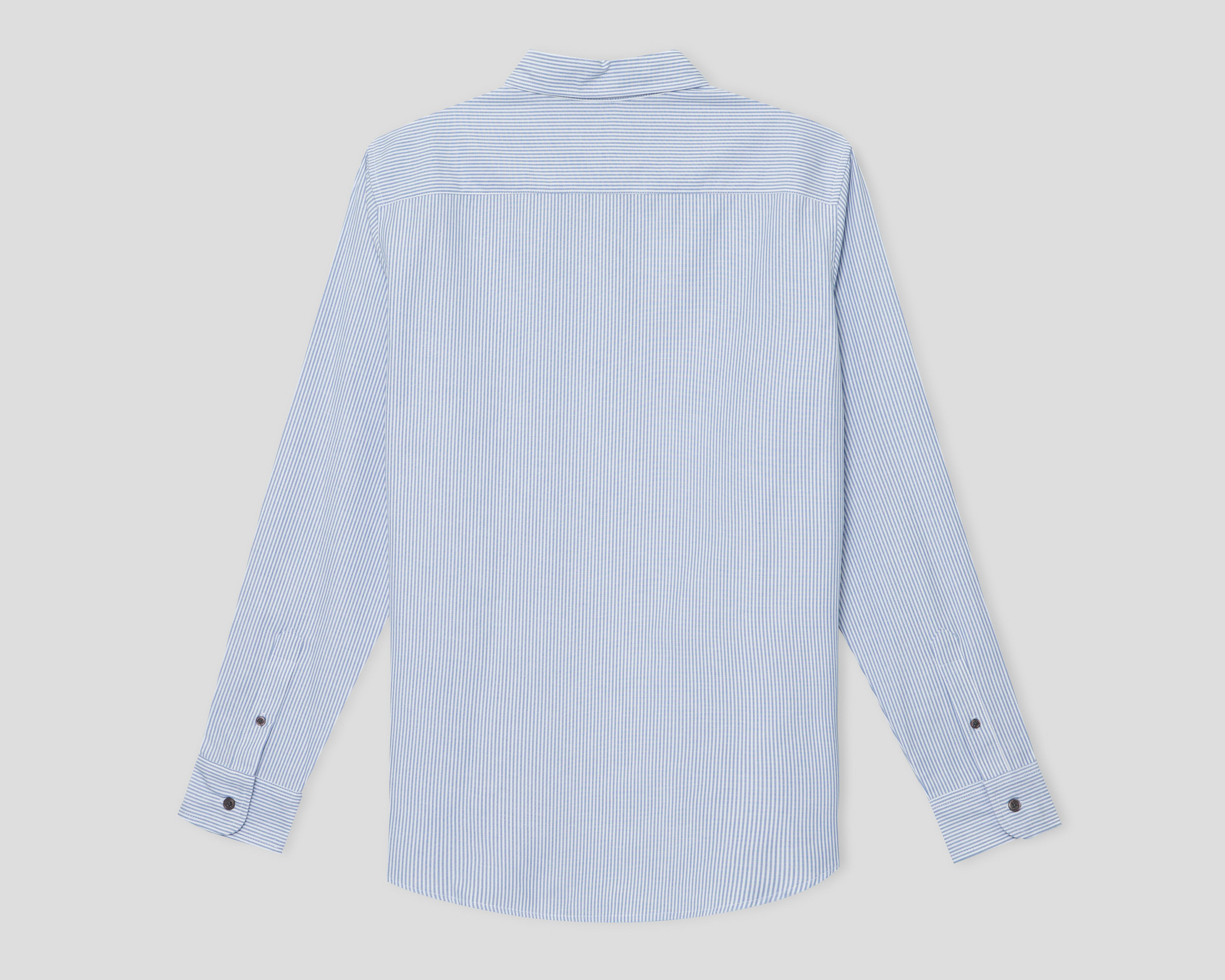 Foto 3 pulgar | Camisa de Vestir Refill Manga Larga Cuello Americano para Hombre