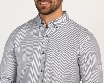 Foto 4 | Camisa de Vestir Refill Manga Larga Cuello Americano para Hombre