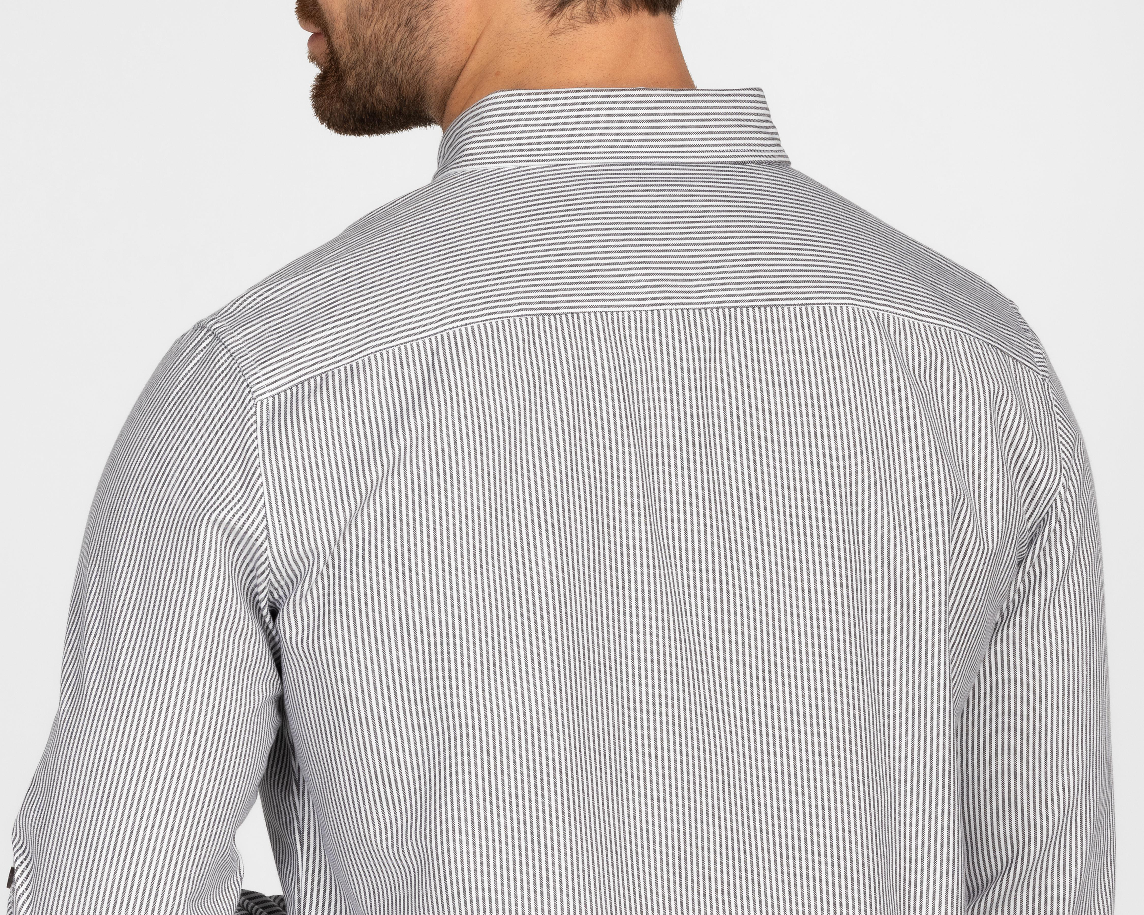Foto 6 pulgar | Camisa de Vestir Refill Manga Larga Cuello Americano para Hombre