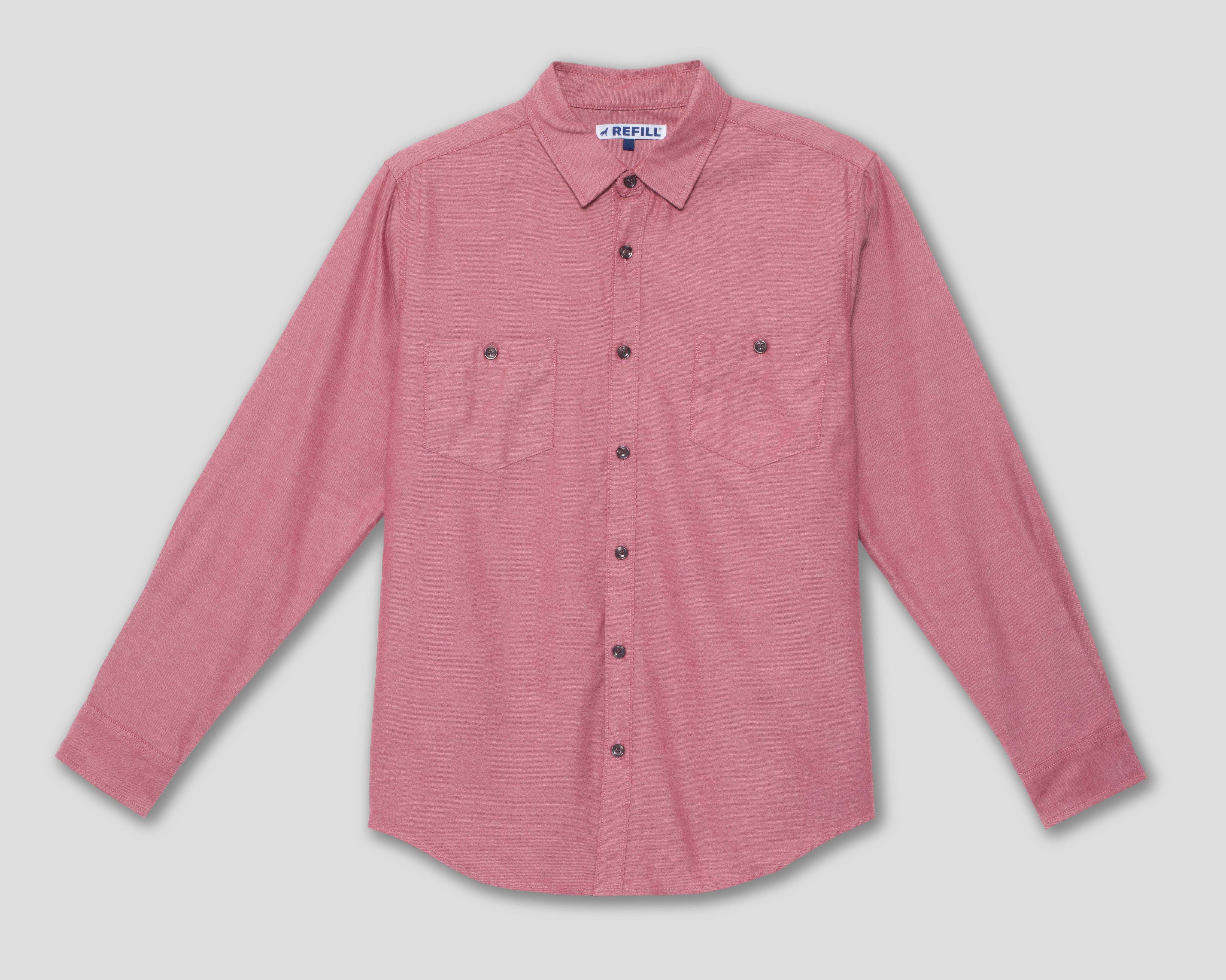 Foto 1 | Camisa Casual Refill Regular Fit Liso para Hombre