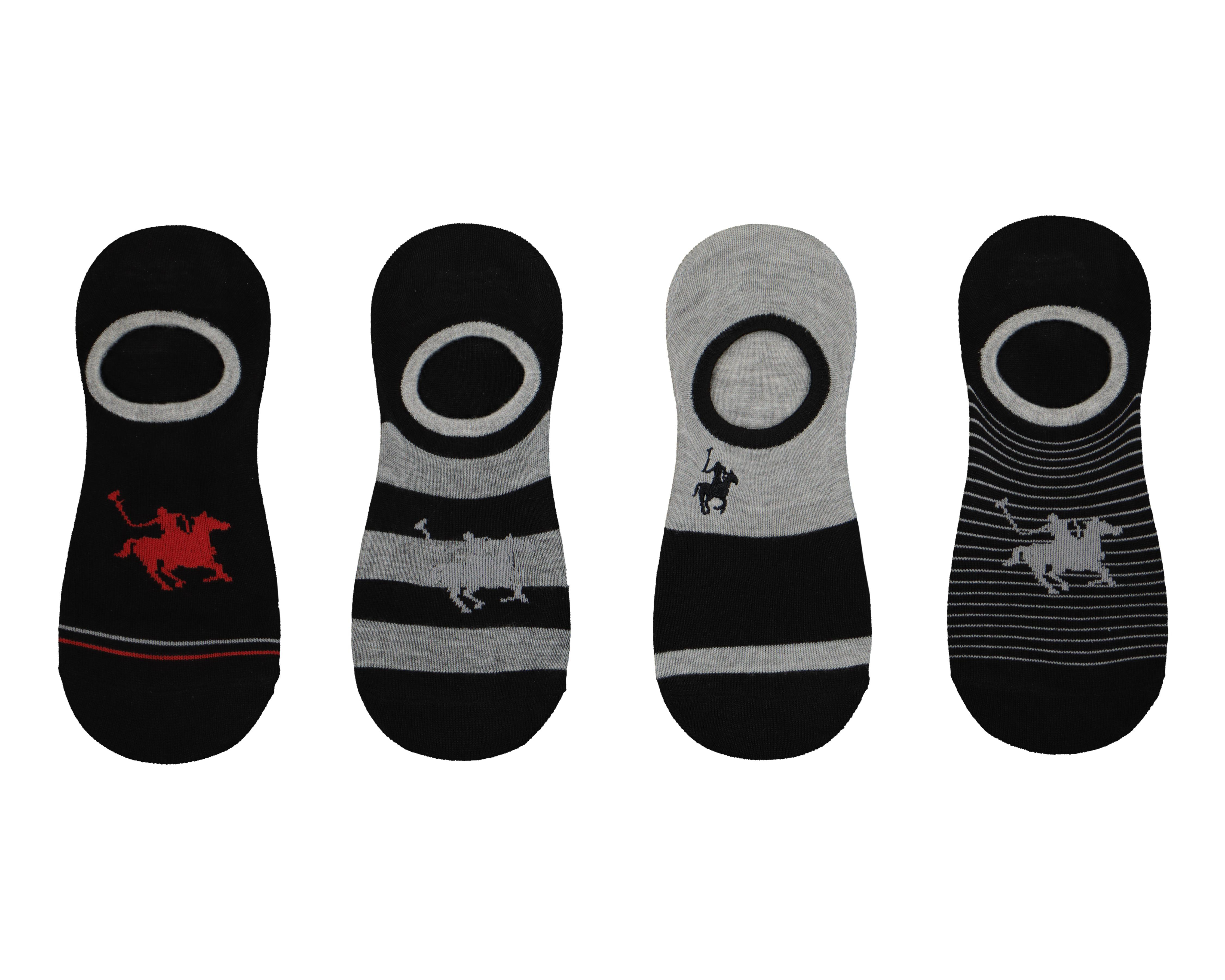 Calcetas Invisibles York Team Polo Club para Hombre 4 Pares $59