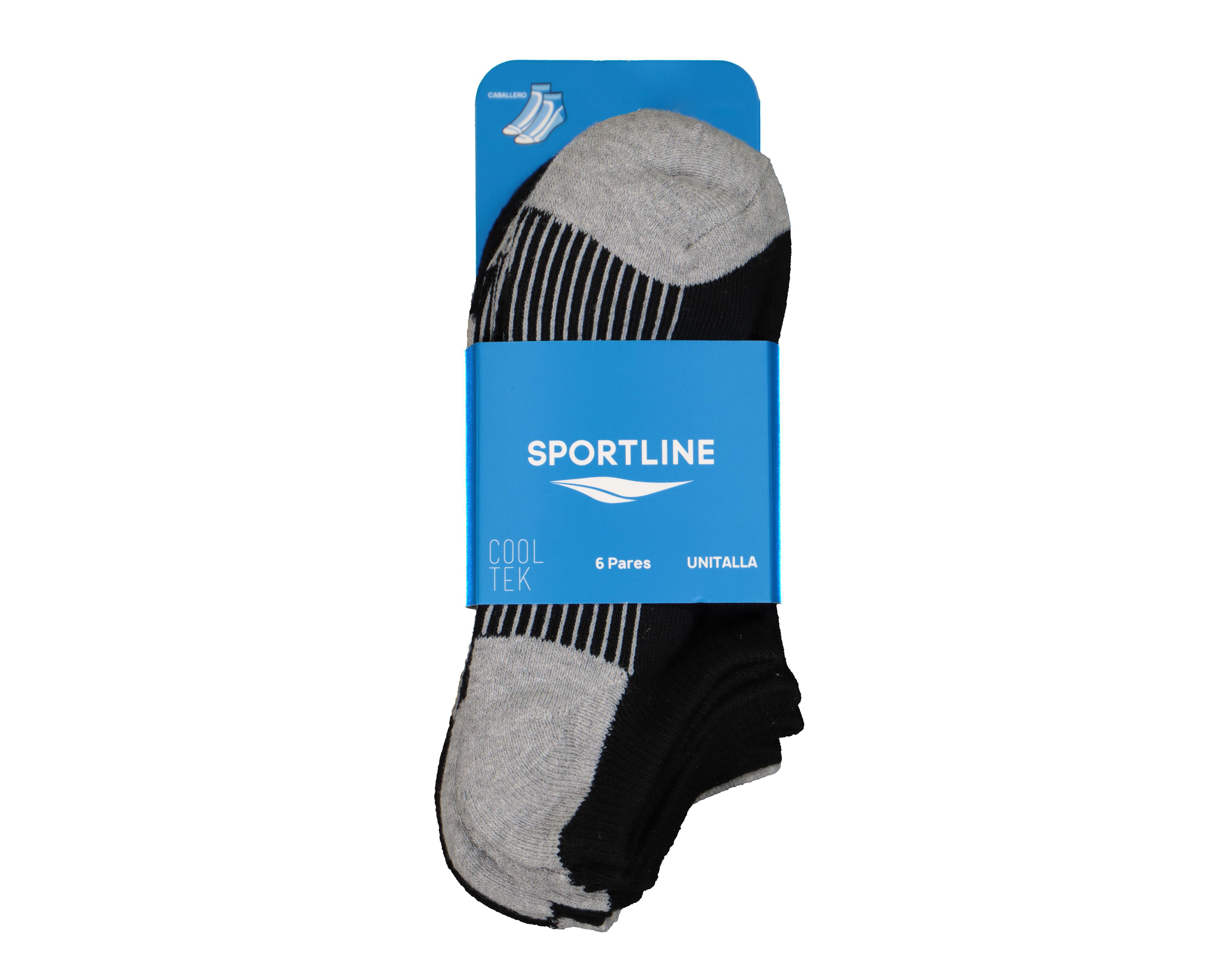 Foto 4 pulgar | Calcetas Deportivas Sportline para Hombre 6 Pares