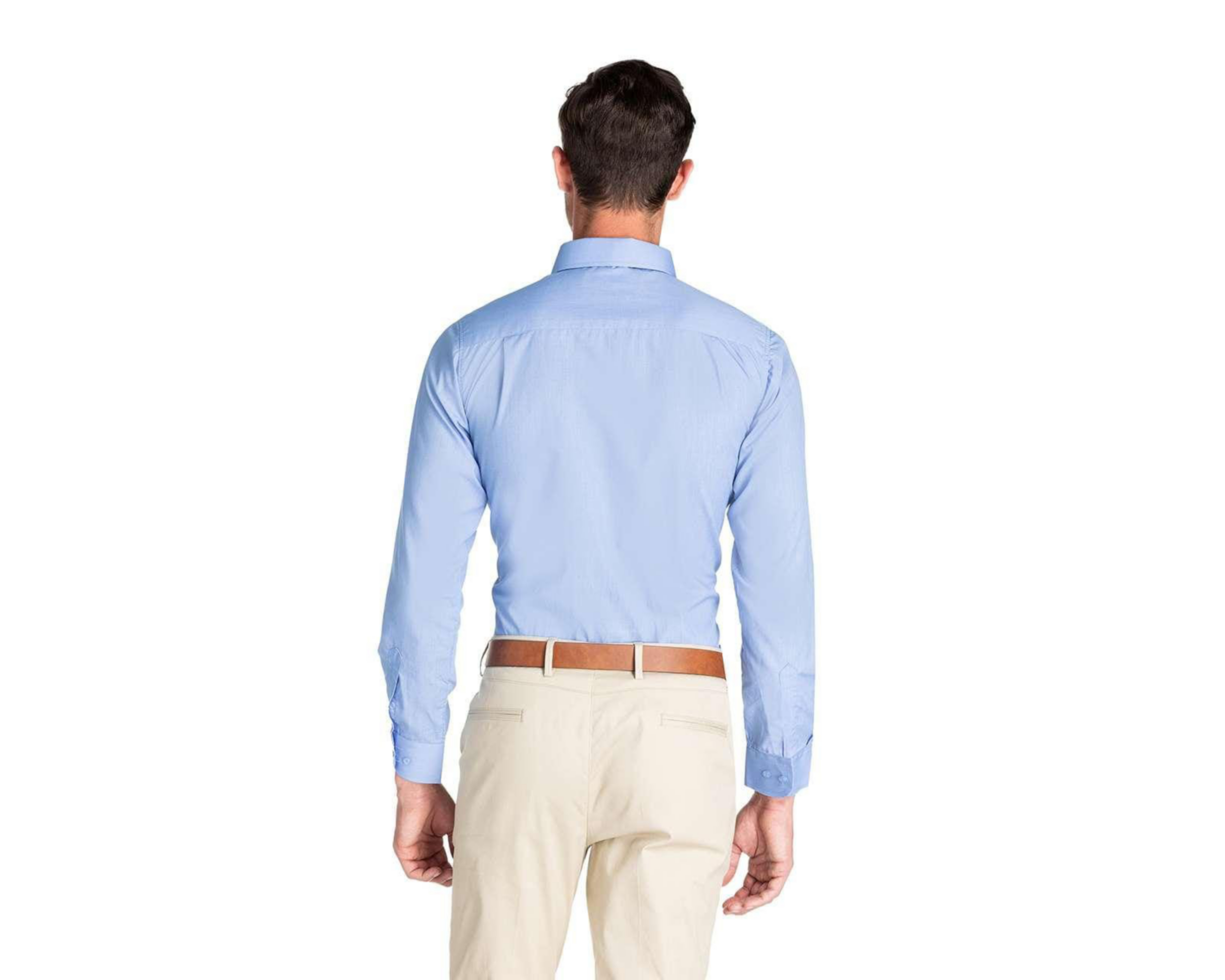 Foto 3 pulgar | Camisa de Vestir Wall Street Manga Larga Cuello Americano