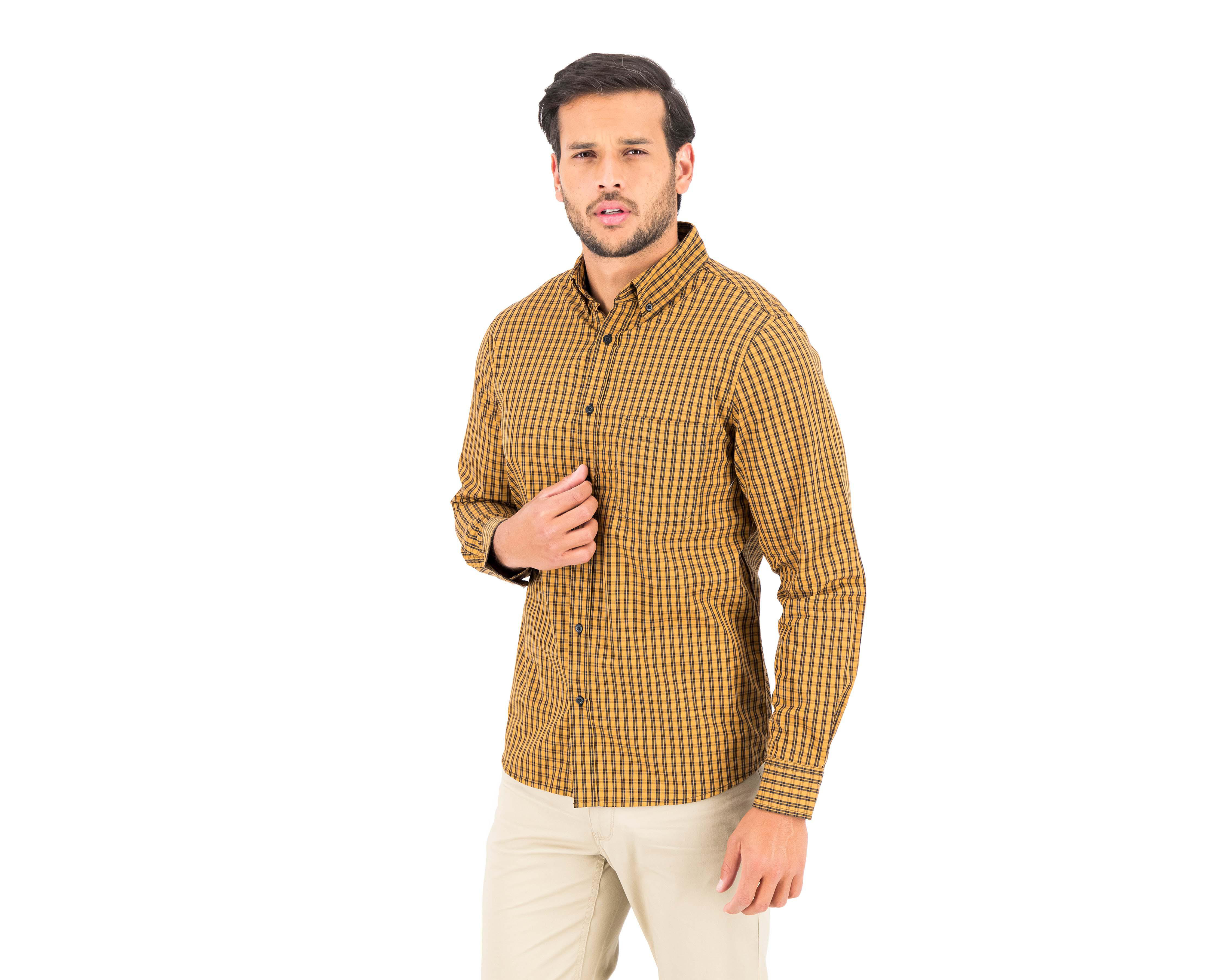 Foto 2 pulgar | Camisa Casual Porto Sur Regular Fit a Cuadros