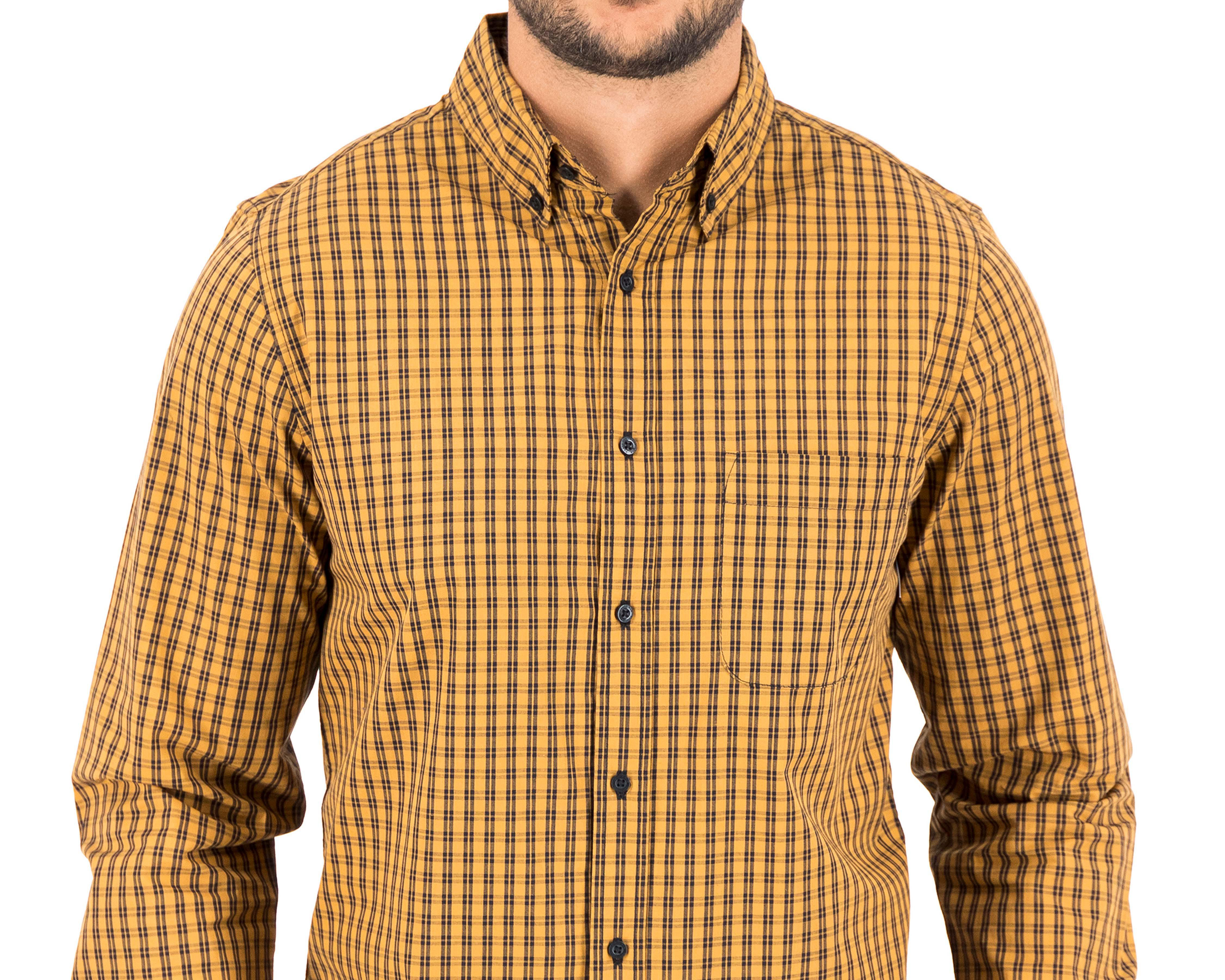 Foto 4 pulgar | Camisa Casual Porto Sur Regular Fit a Cuadros