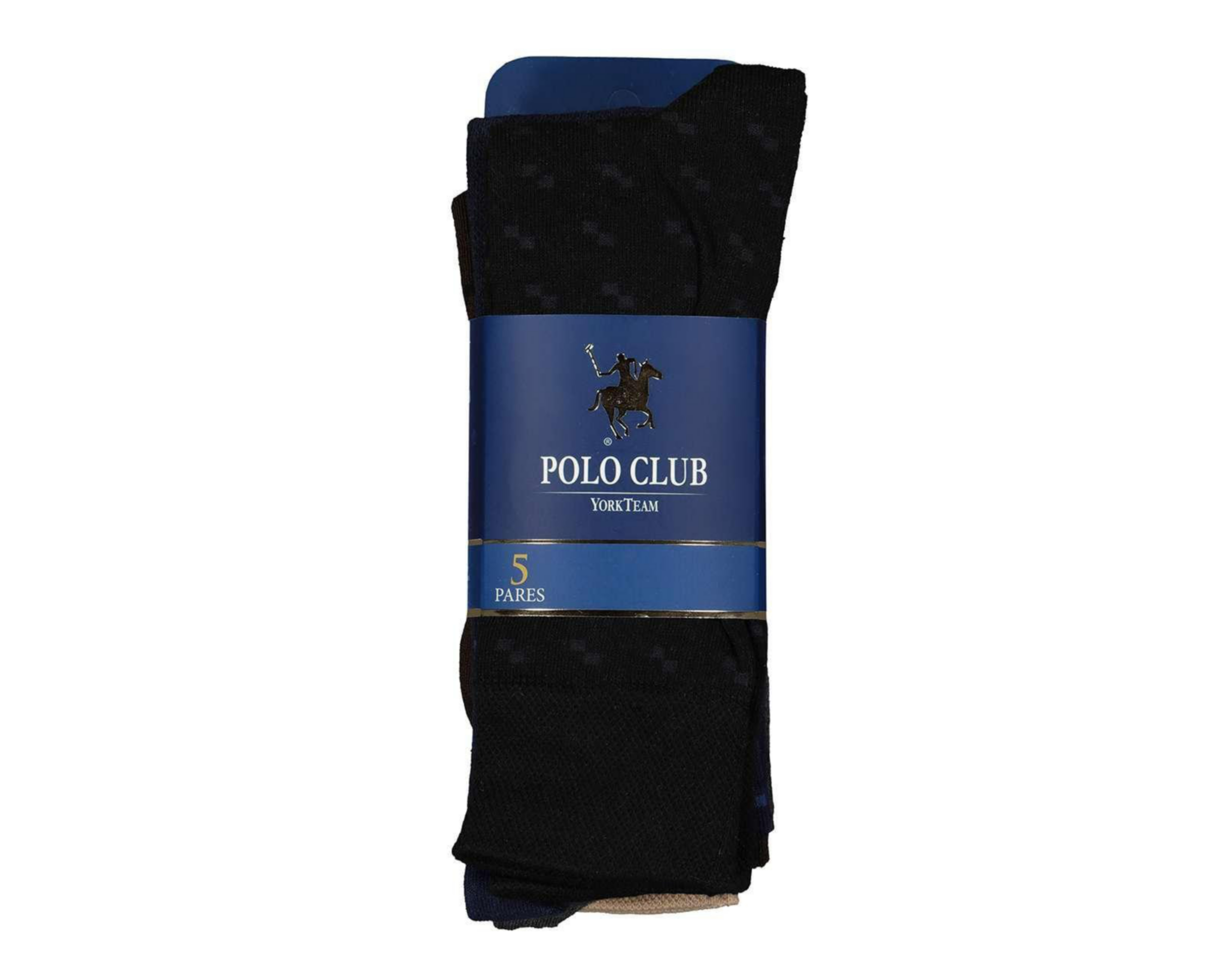 Foto 4 pulgar | Calcetas de Vestir York Team Polo Club para Hombre 5 Pares