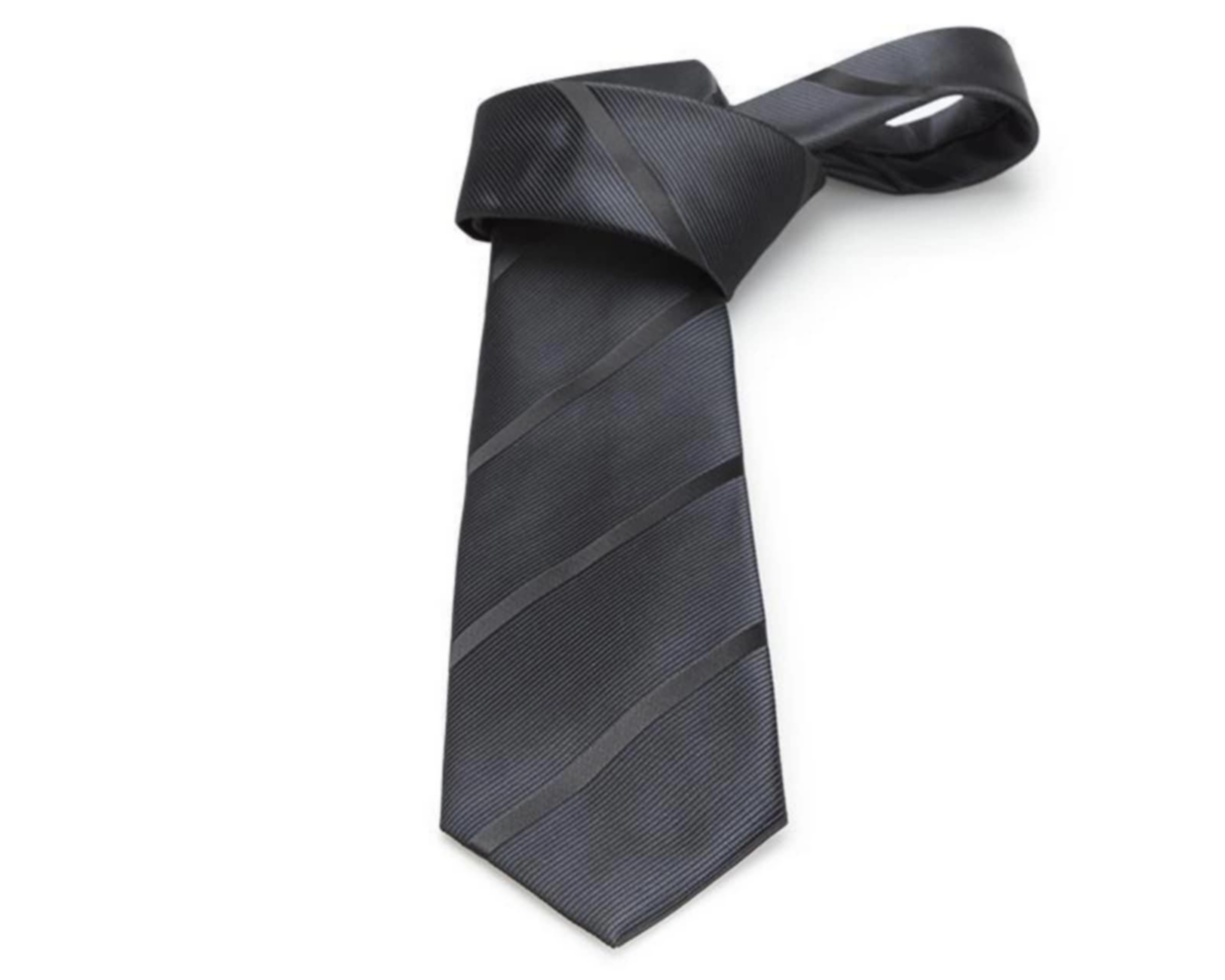 Corbata de Rayas Wall Street Negra