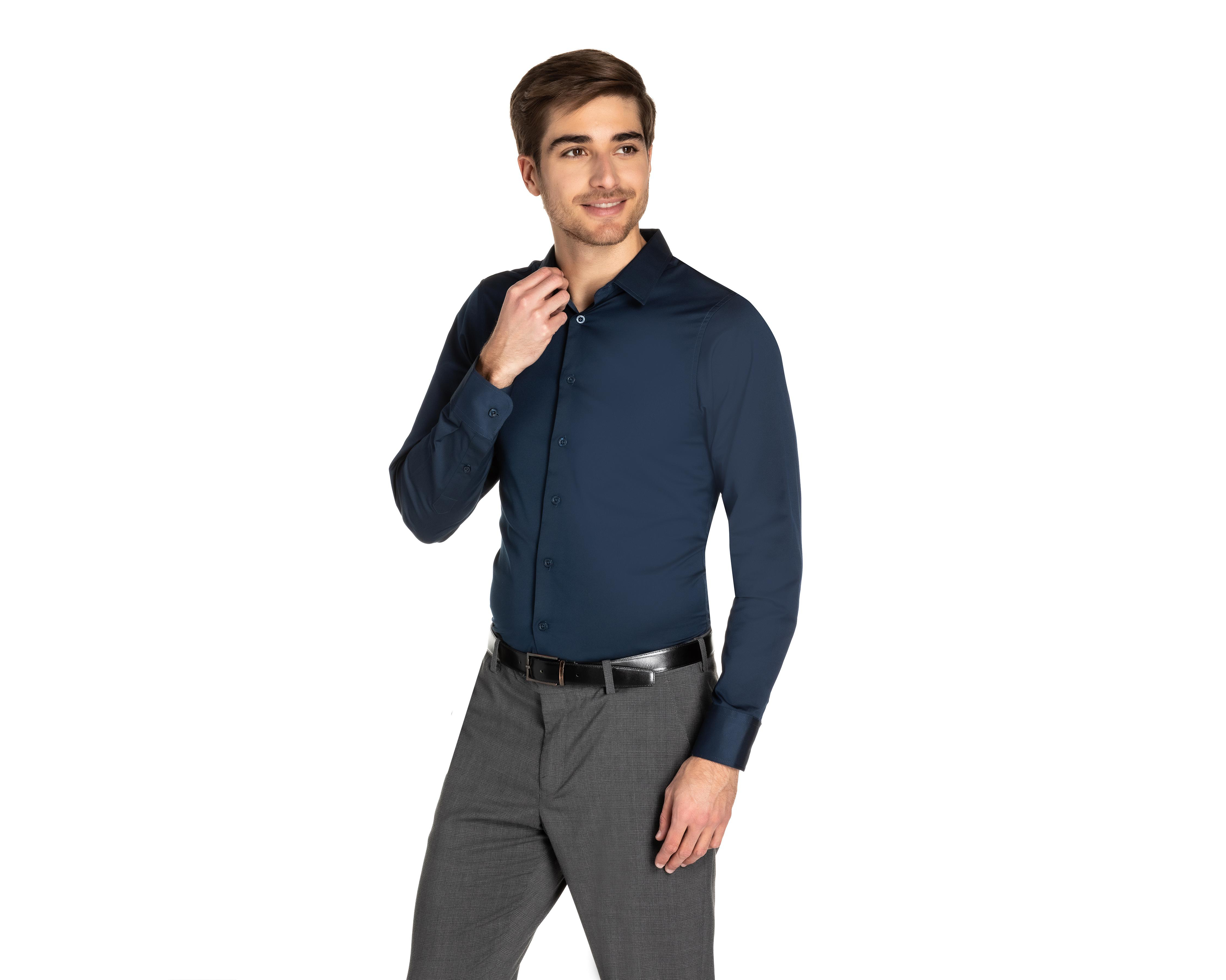 Foto 2 pulgar | Camisa Casual Wall Street Extra Slim Fit Lisa