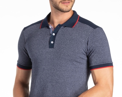 Foto 3 | Playera Polo Refill Gris para Hombre