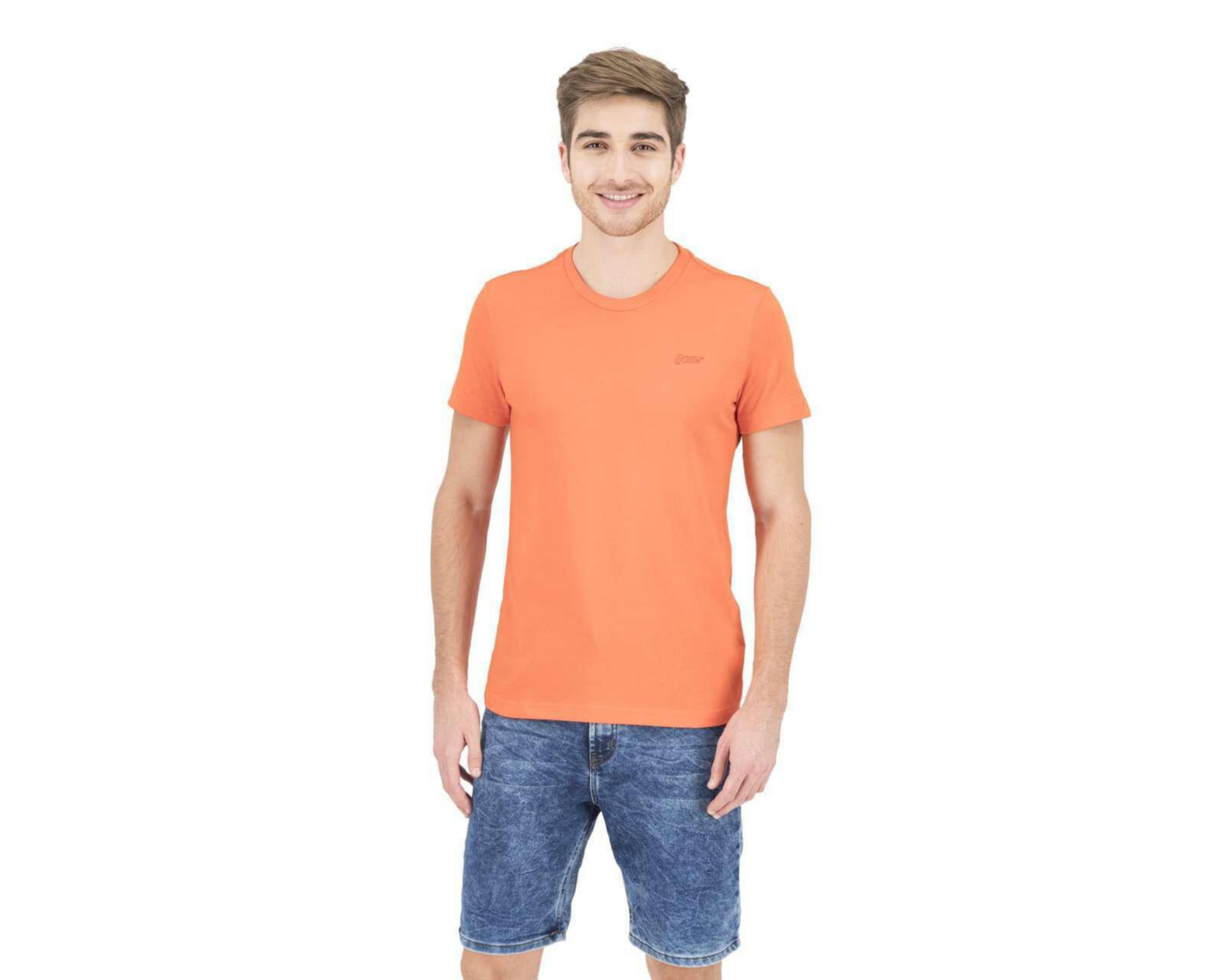 playera cuello redondo hombre