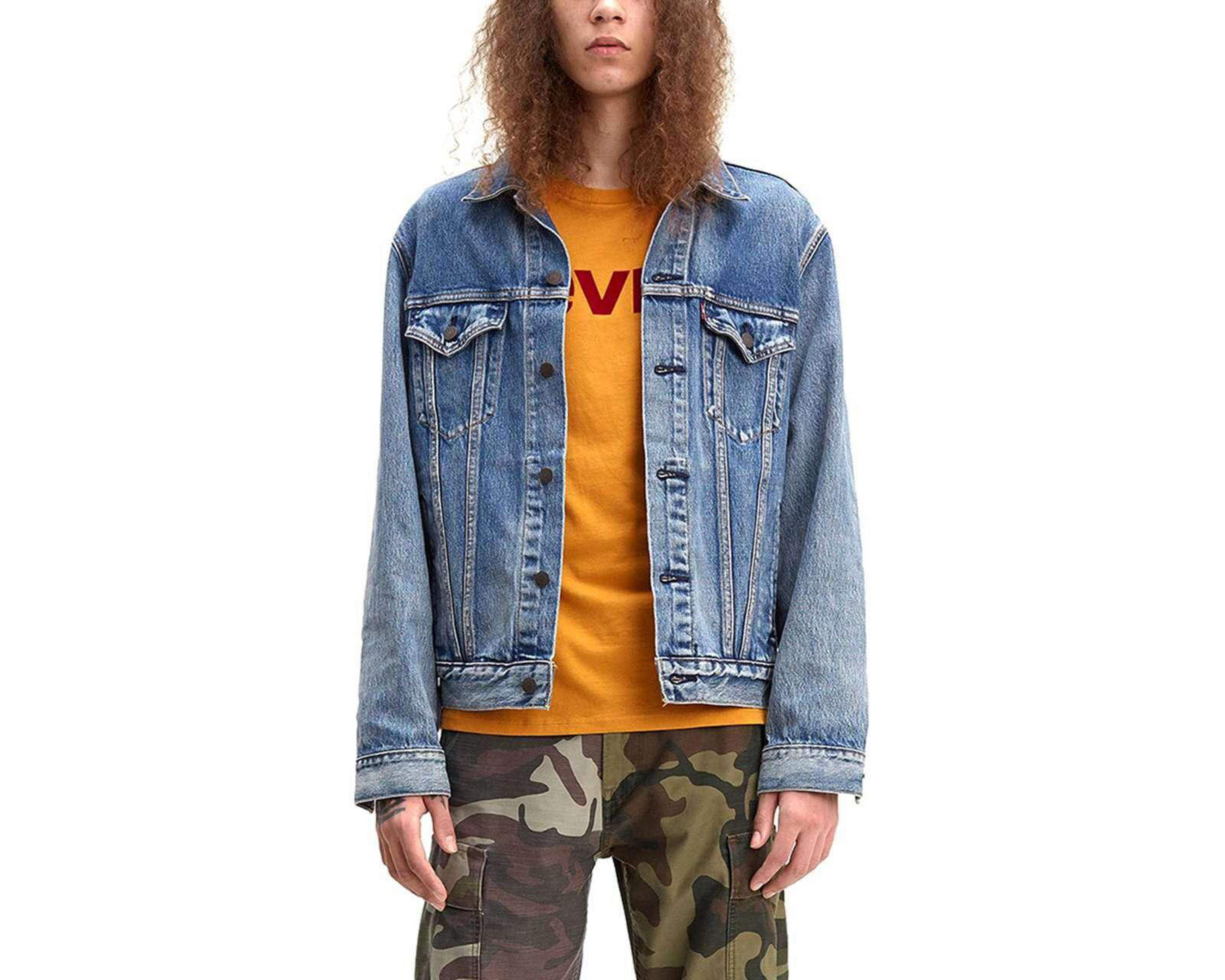 Foto 2 | Chamarra Levi's Trucker de Mezclilla