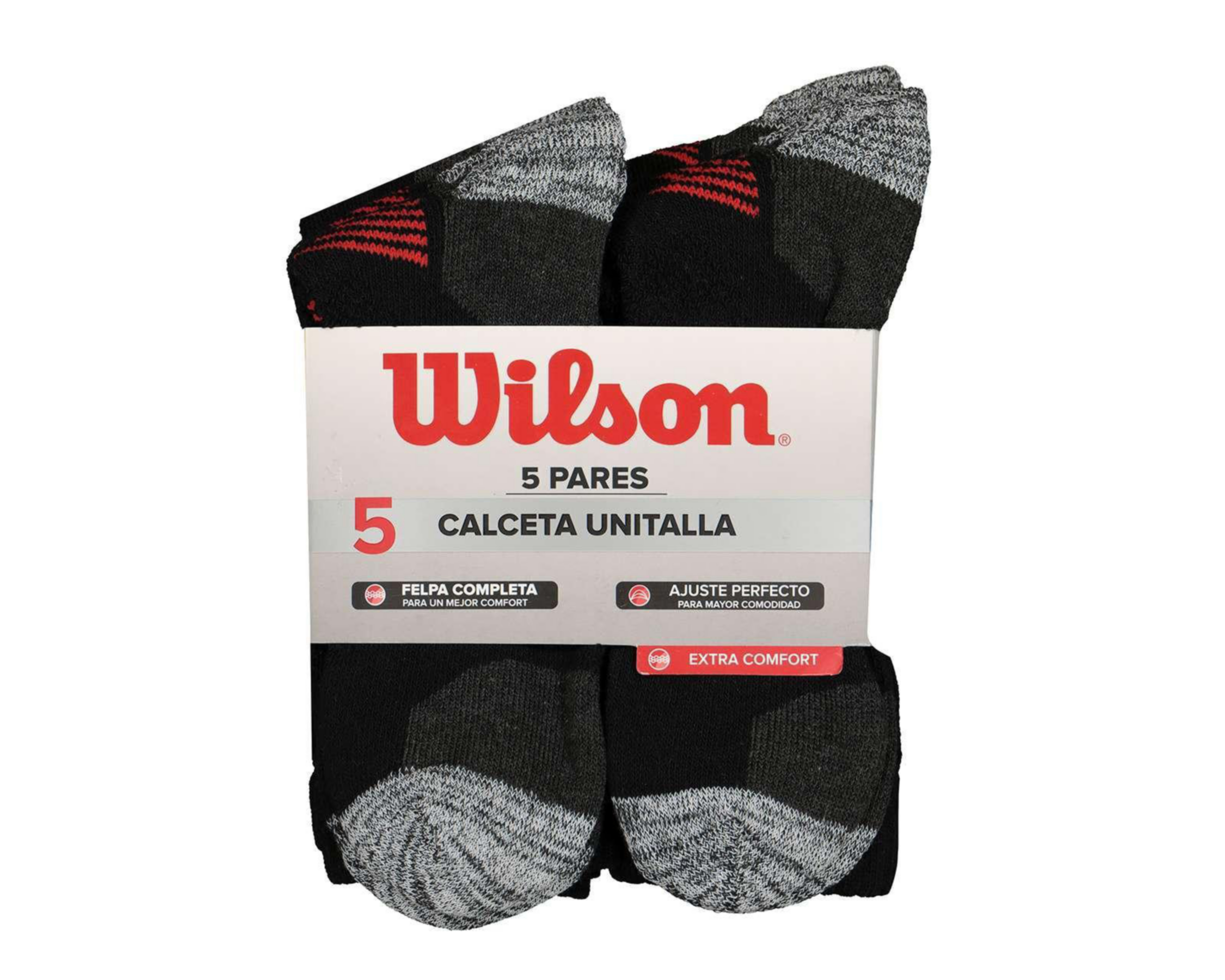 Foto 4 pulgar | Calcetas Low Cut Wilson 5 Pares