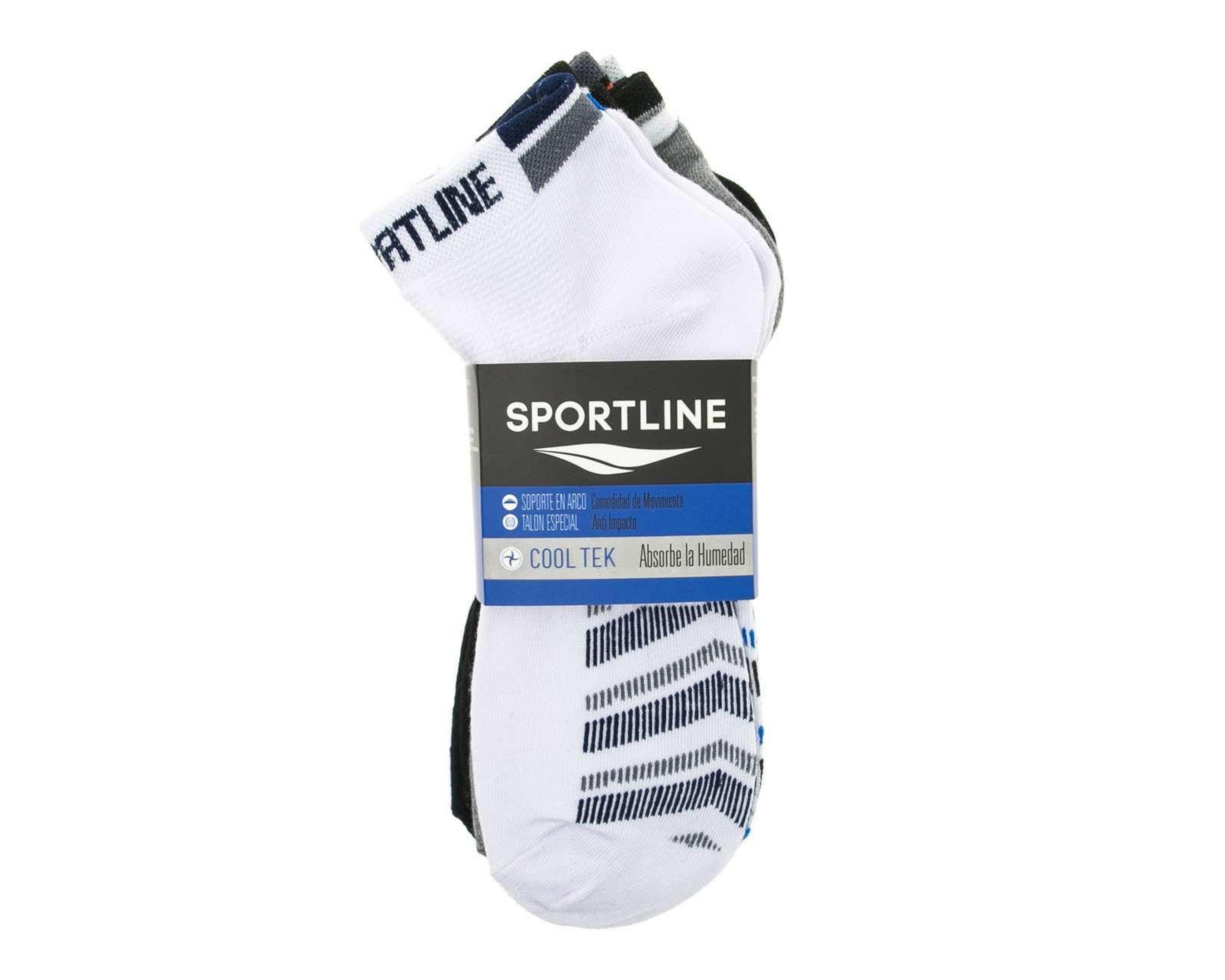 Foto 4 pulgar | Calcetas Deportivas Tines Sportline Cooltek para Hombre 6 Pares