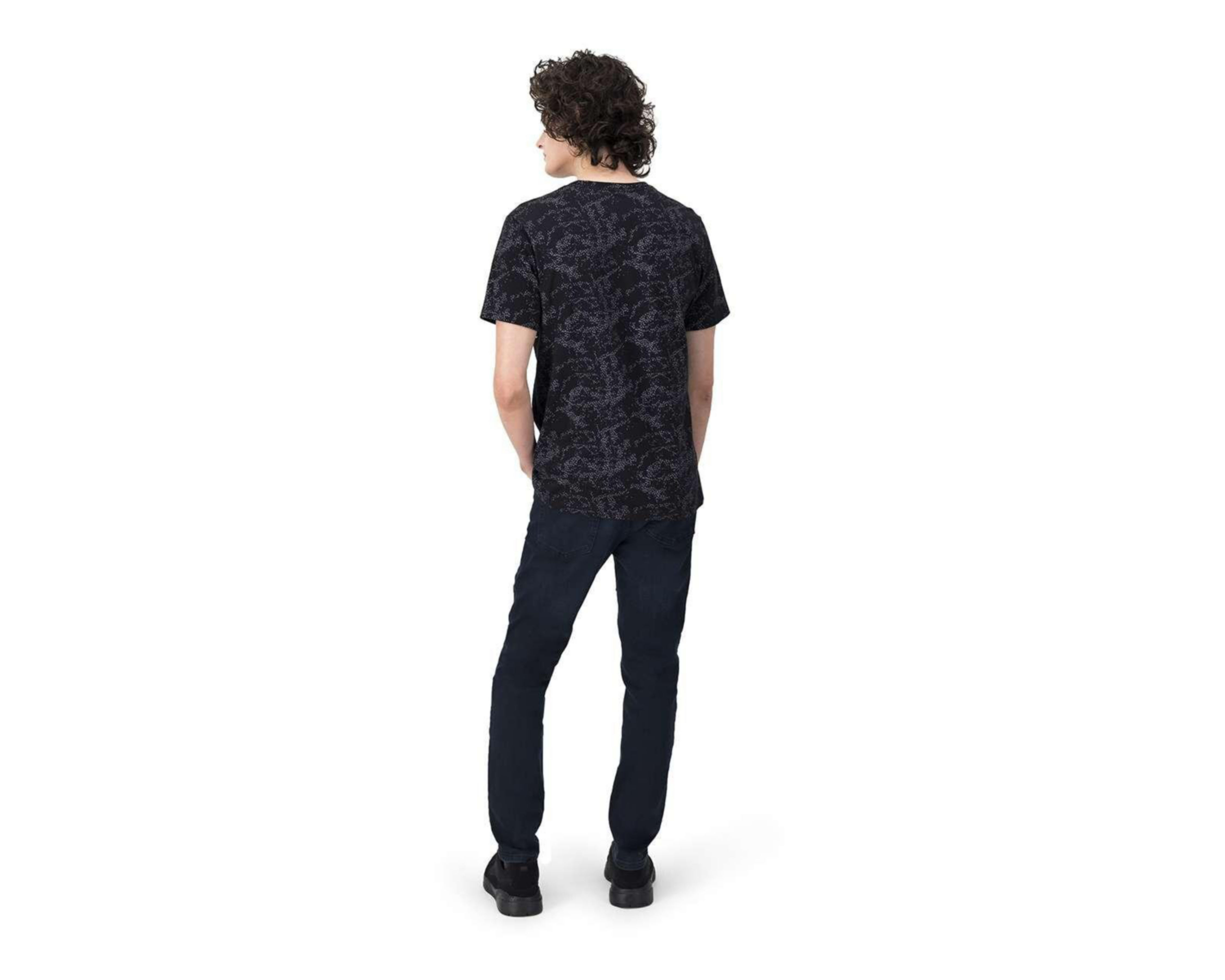 Foto 4 pulgar | Playera Negra marca Neo*City para Hombre