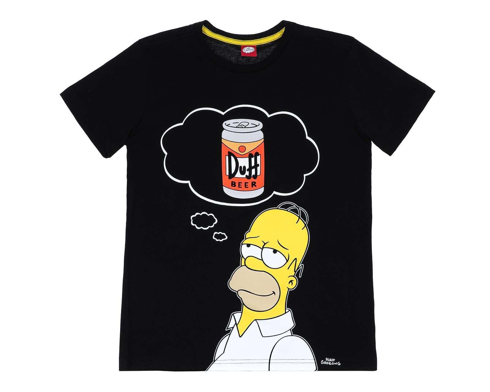 Foto 5 pulgar | Playera The Simpsons Cuello Redondo