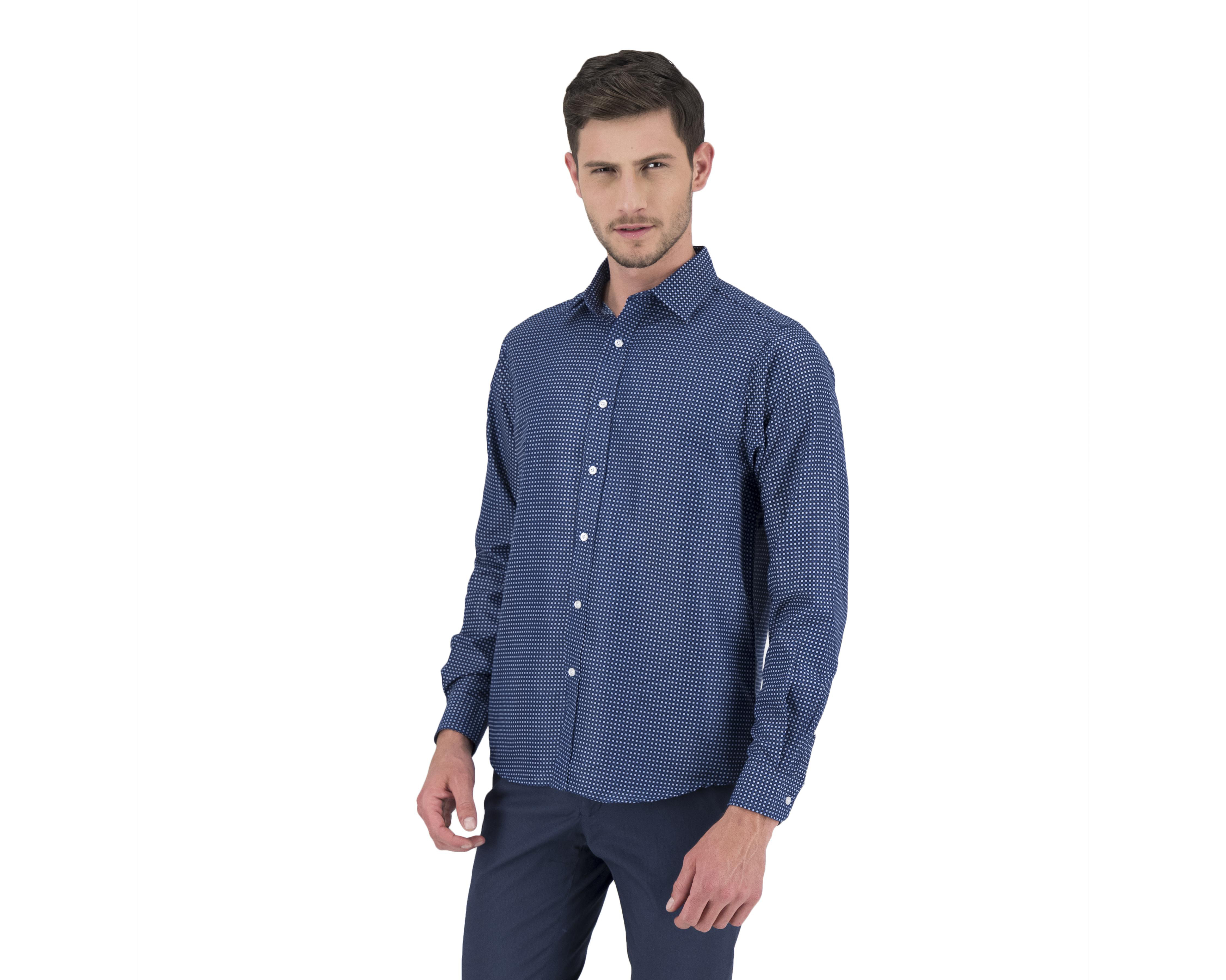 Camisa Casual Wall Street Classic Fit de Cuadros