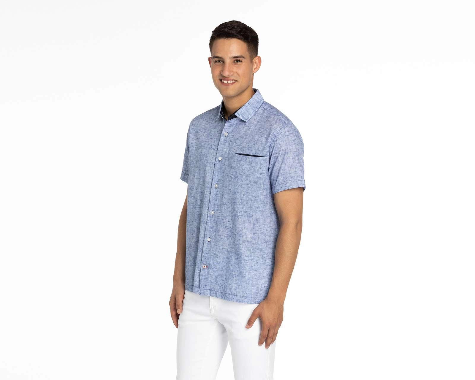 Foto 2 pulgar | Camisa Casual Porto Sur Lisa