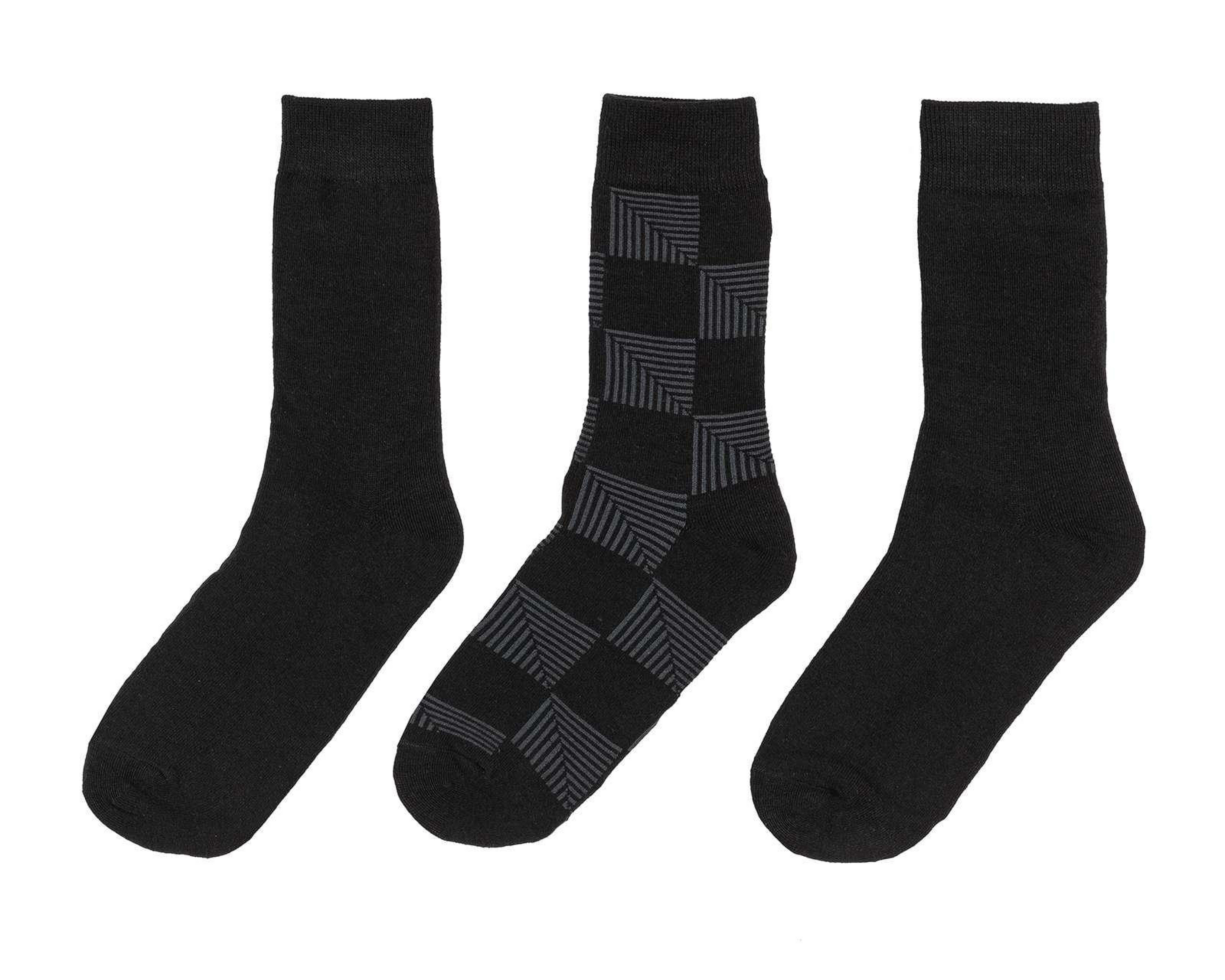 Foto 2 pulgar | Calcetas Largas Wall Street para Hombre 3 Pares