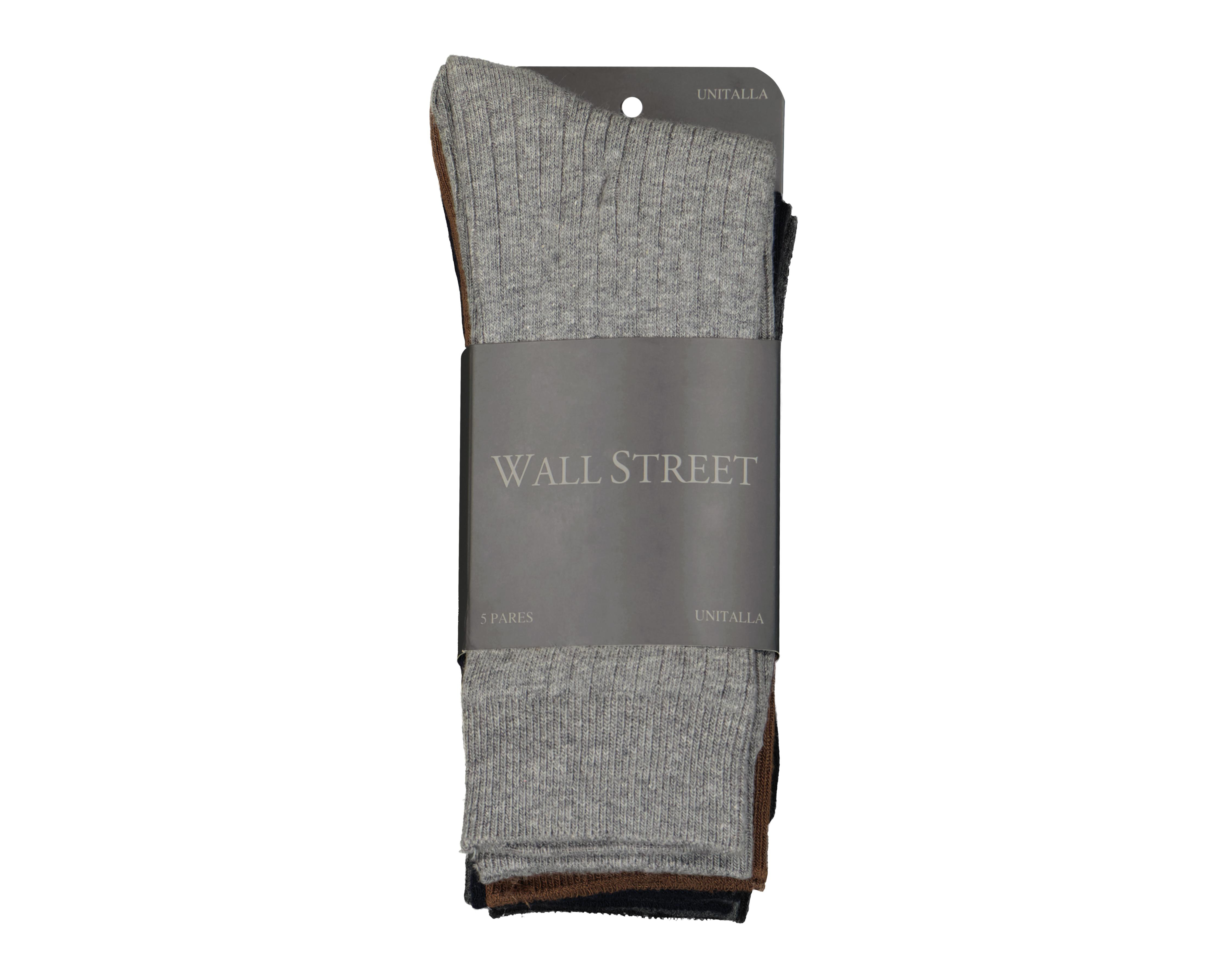 Foto 4 pulgar | Calcetas de Vestir Wall Street para Hombre 5 Pares