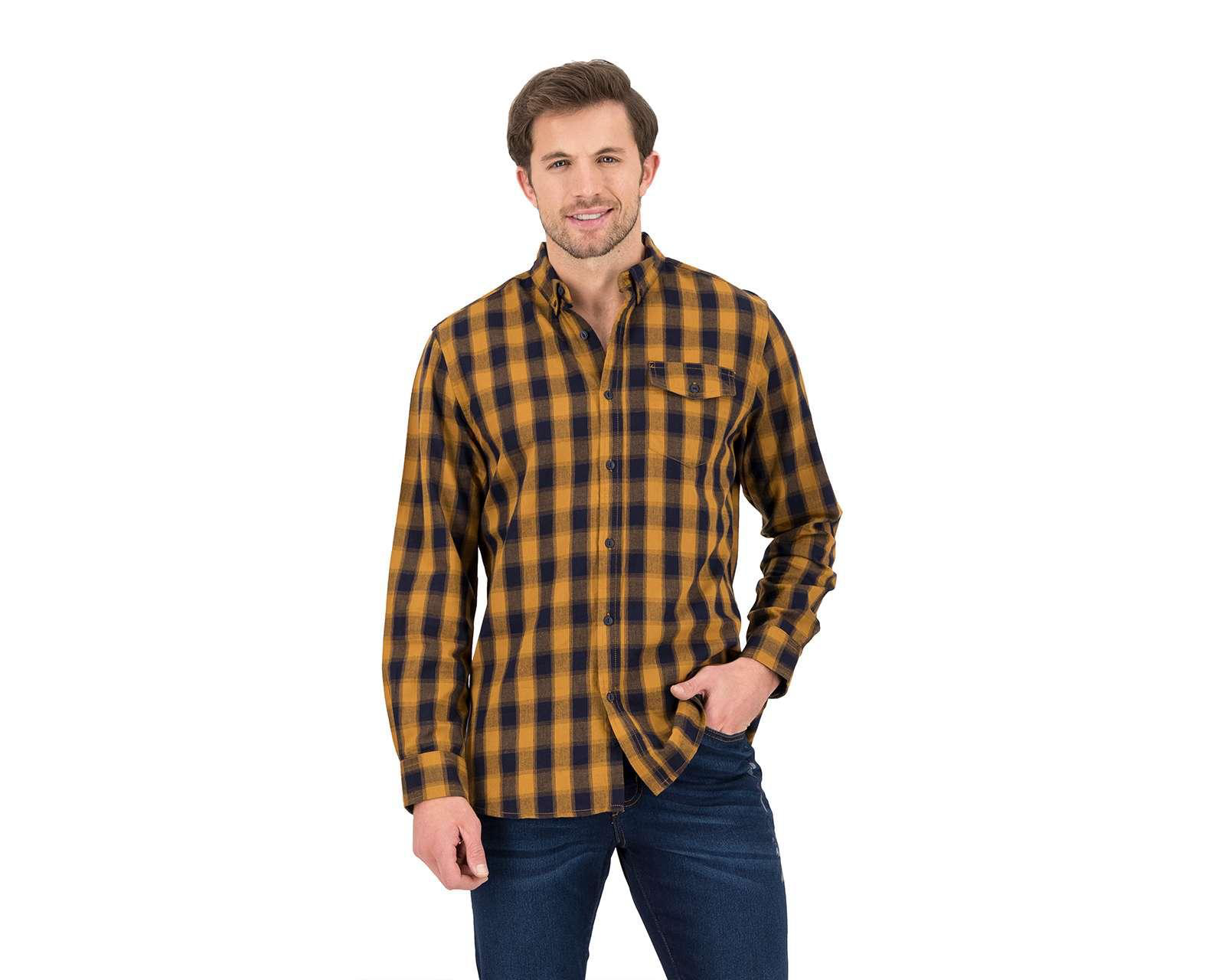 Camisa de Moda Refill Regular Fit a Cuadros