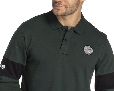 Foto 3 | Playera Polo Jeep Manga Larga Verde para Hombre