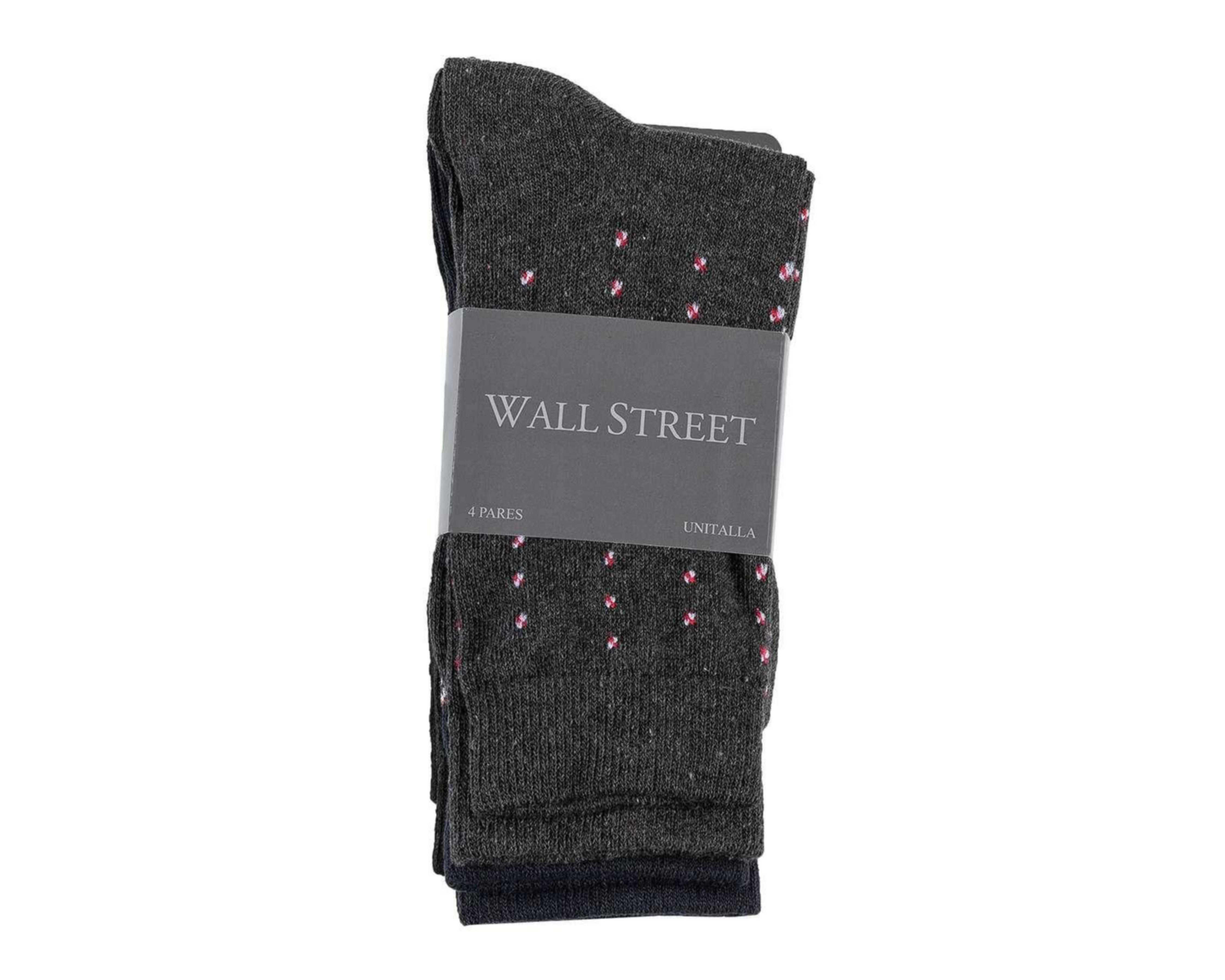 Foto 4 pulgar | Calcetas de Vestir Wall Street para Hombre 4 Pares