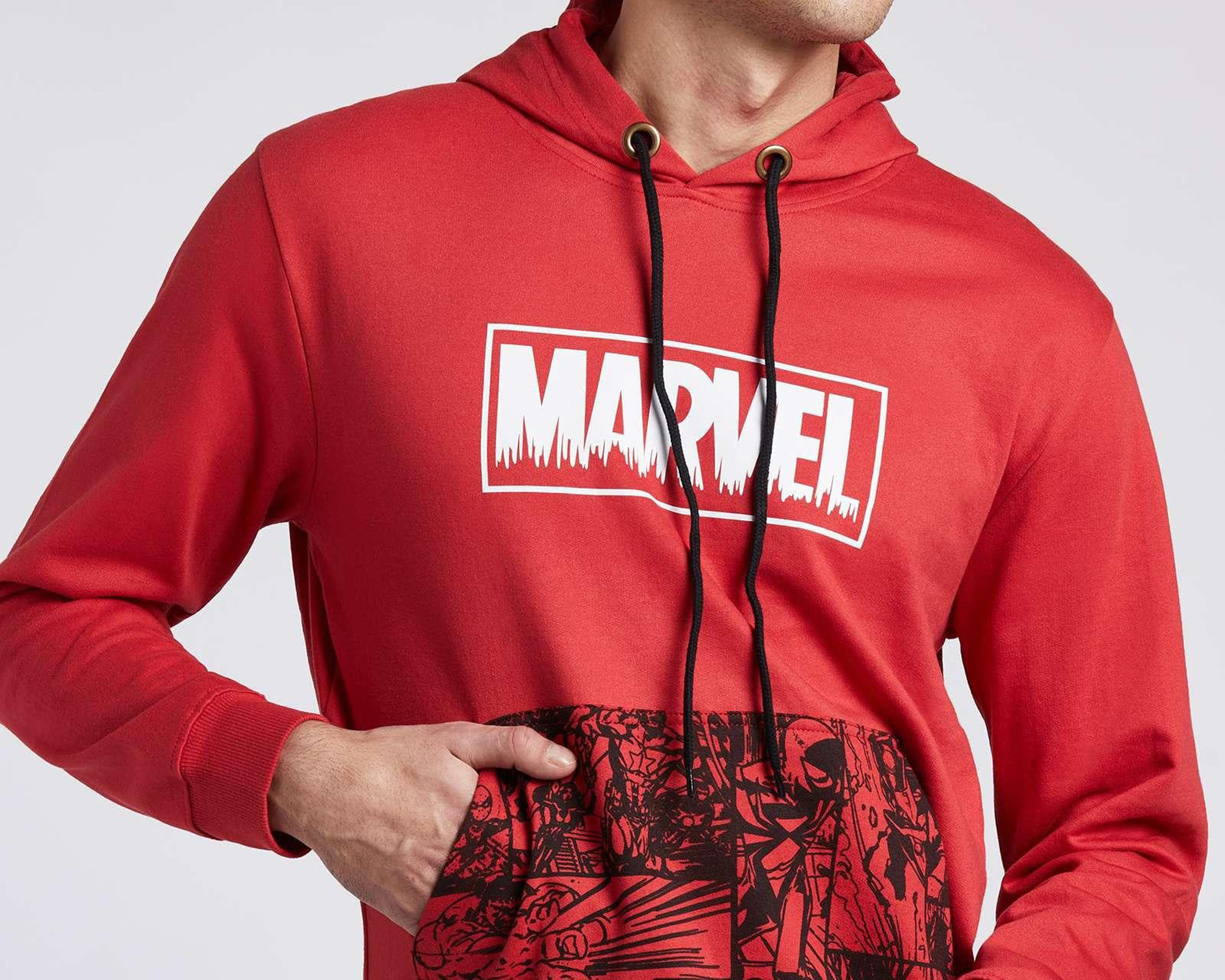 Foto 4 pulgar | Sudadera Marvel con Capucha