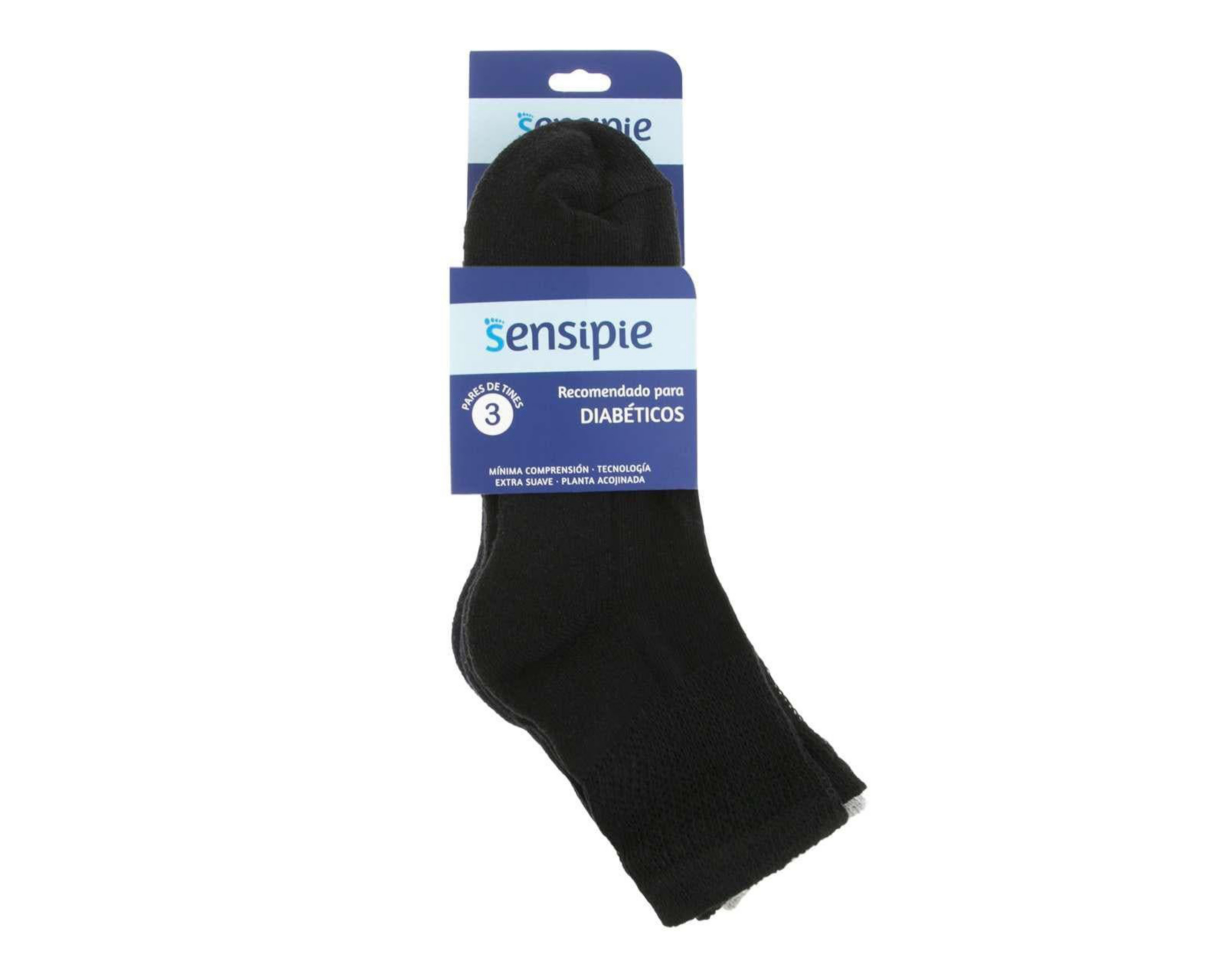 Foto 4 pulgar | Calcetines para Personas con Diabetes Sensipie 3 Pares