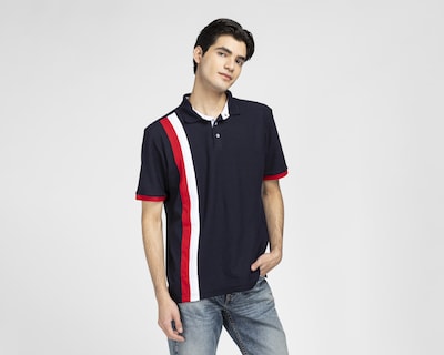 Foto 1 | Playera Polo York Team Polo Club Azul con Franjas para Hombre