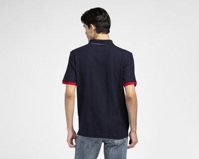 Foto 2 | Playera Polo York Team Polo Club Azul con Franjas para Hombre