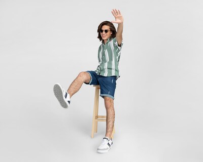 Foto 2 | Camisa Casual Regular a Rayas