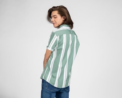 Foto 3 | Camisa Casual Regular a Rayas