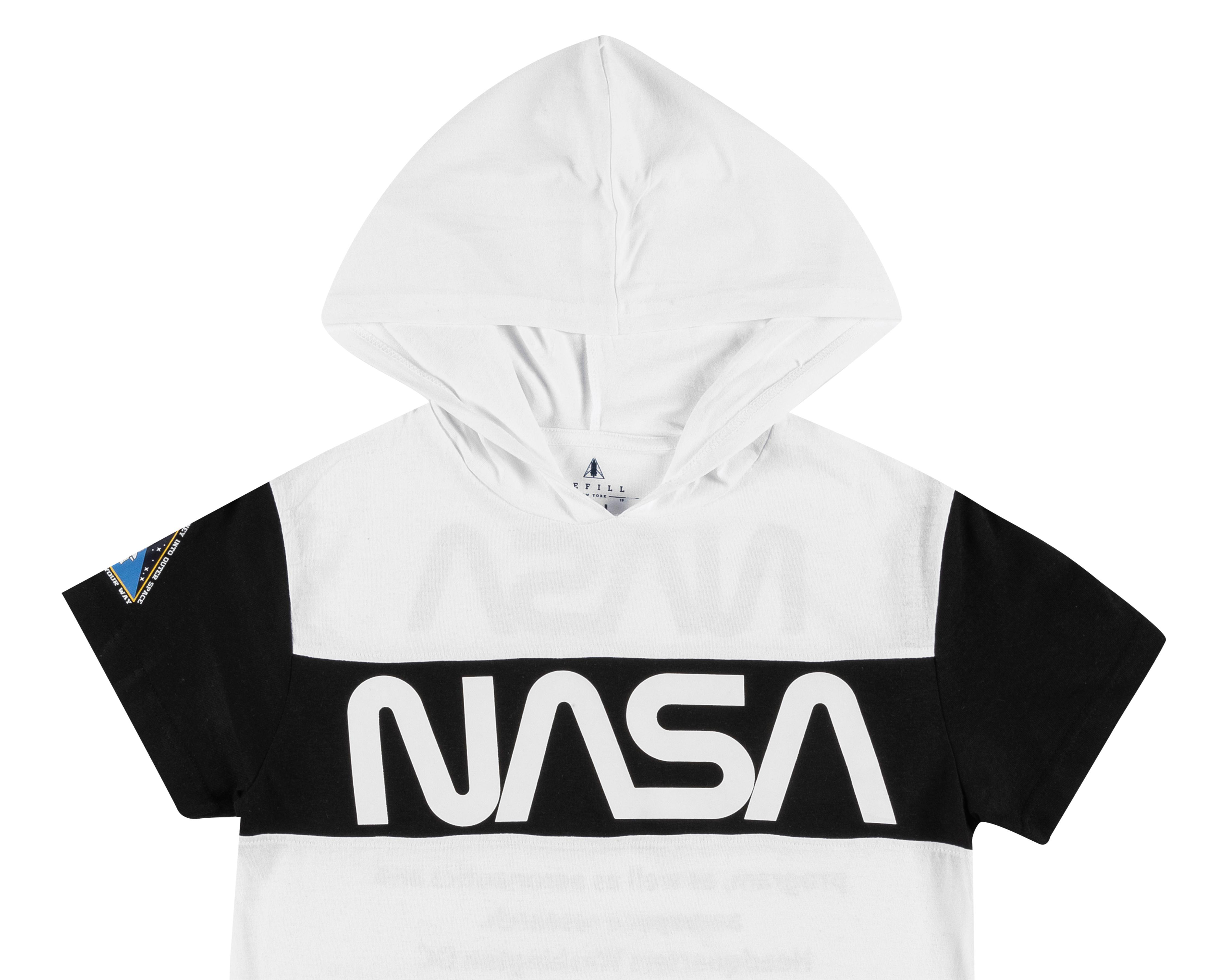 Foto 4 pulgar | Playera Nasa by Refill con Capucha
