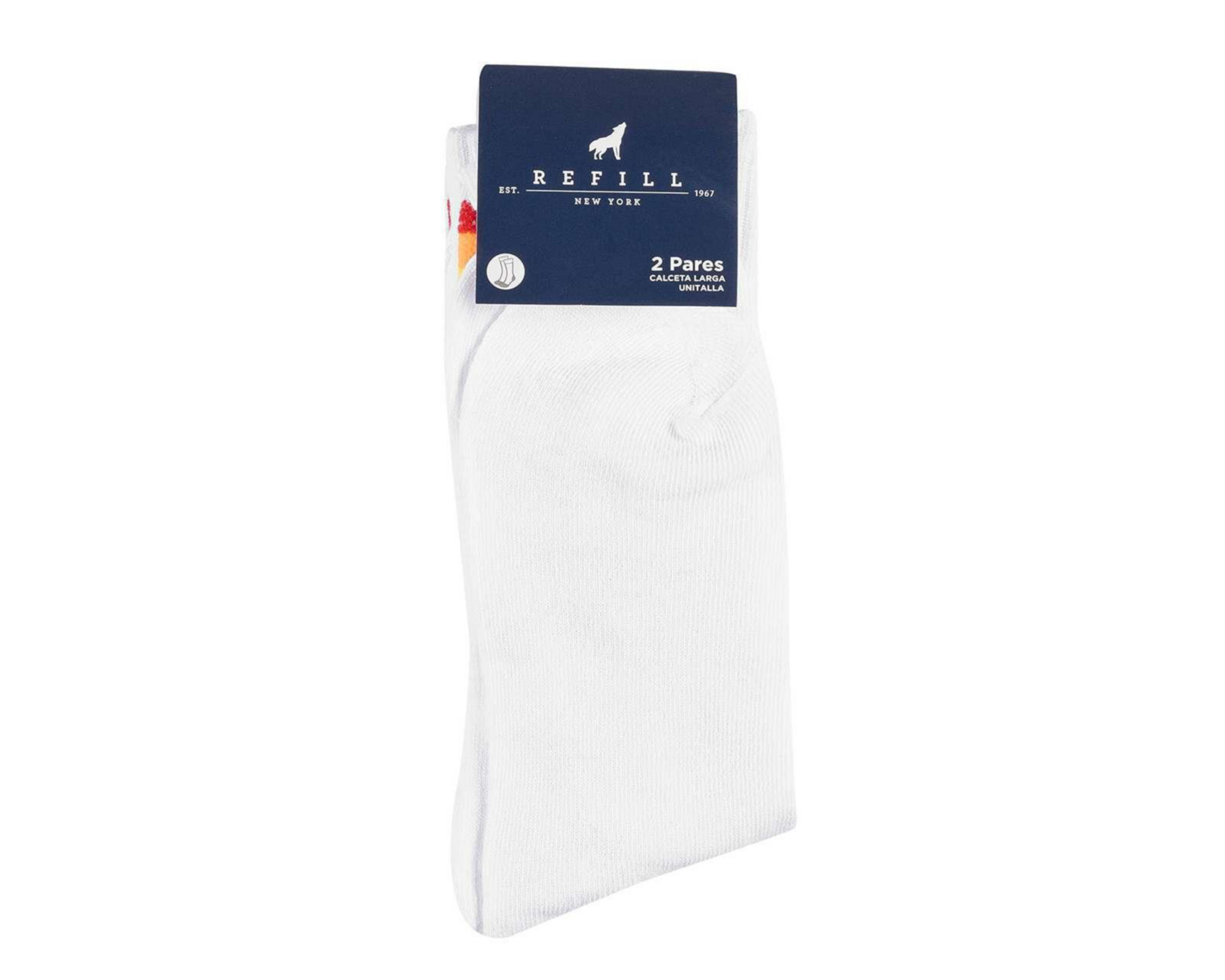 Foto 4 pulgar | Calcetas Largas Moda Refill 2 Pares