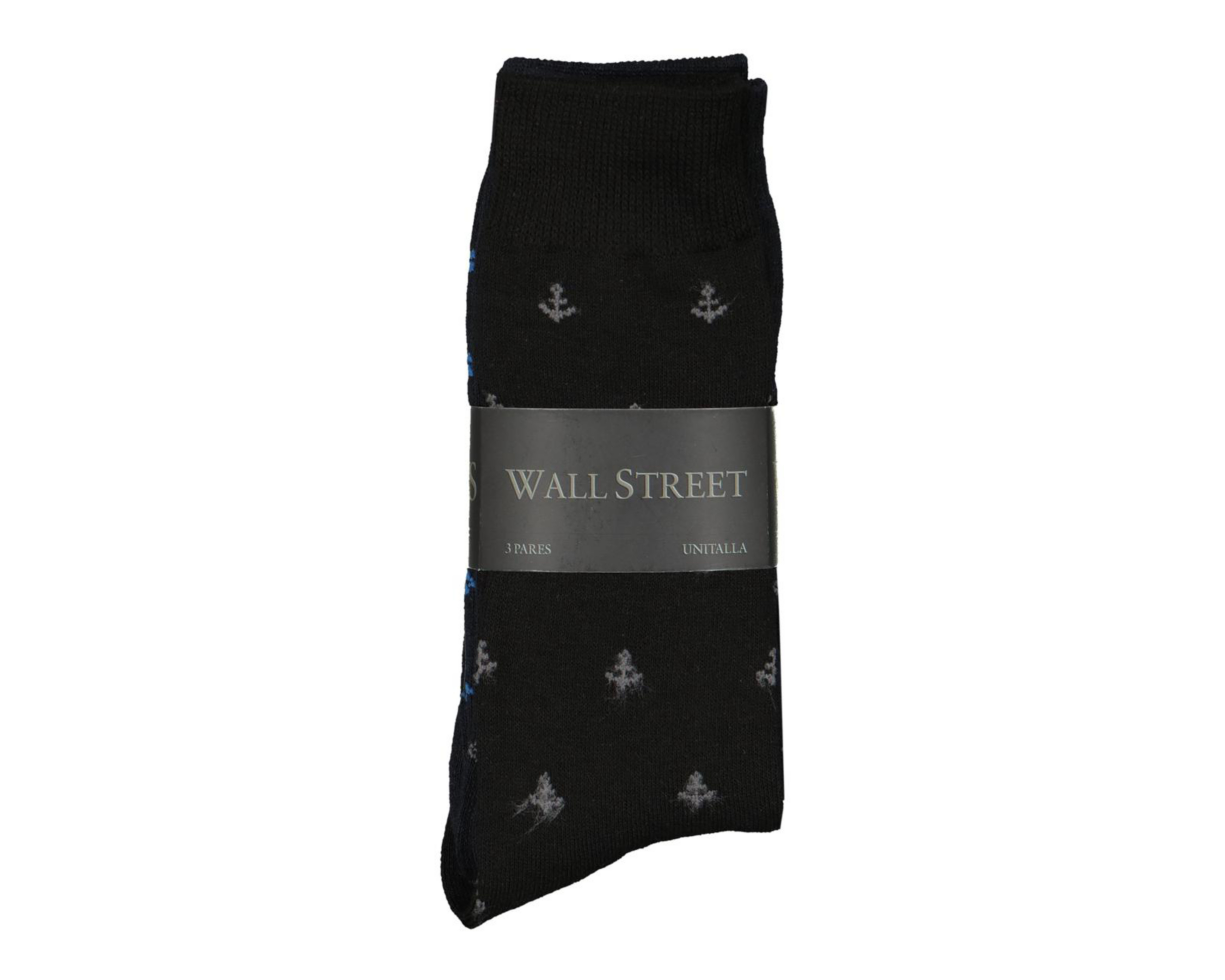 Foto 3 | Calcetas de Vestir Wall Street para Hombre 3 Pares