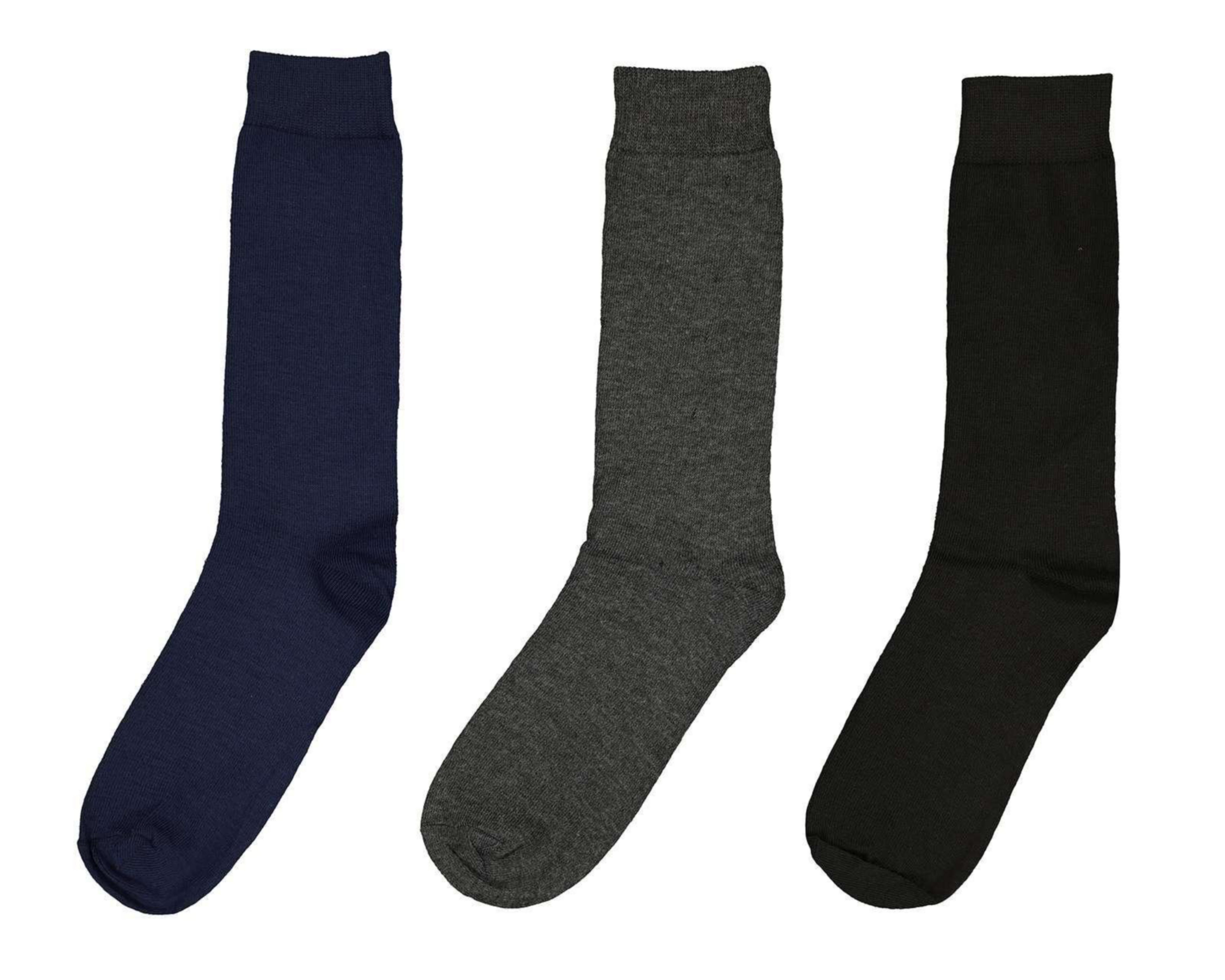 Foto 2 pulgar | Calcetas de Vestir Largas Wall Street para Hombre 3 Pares