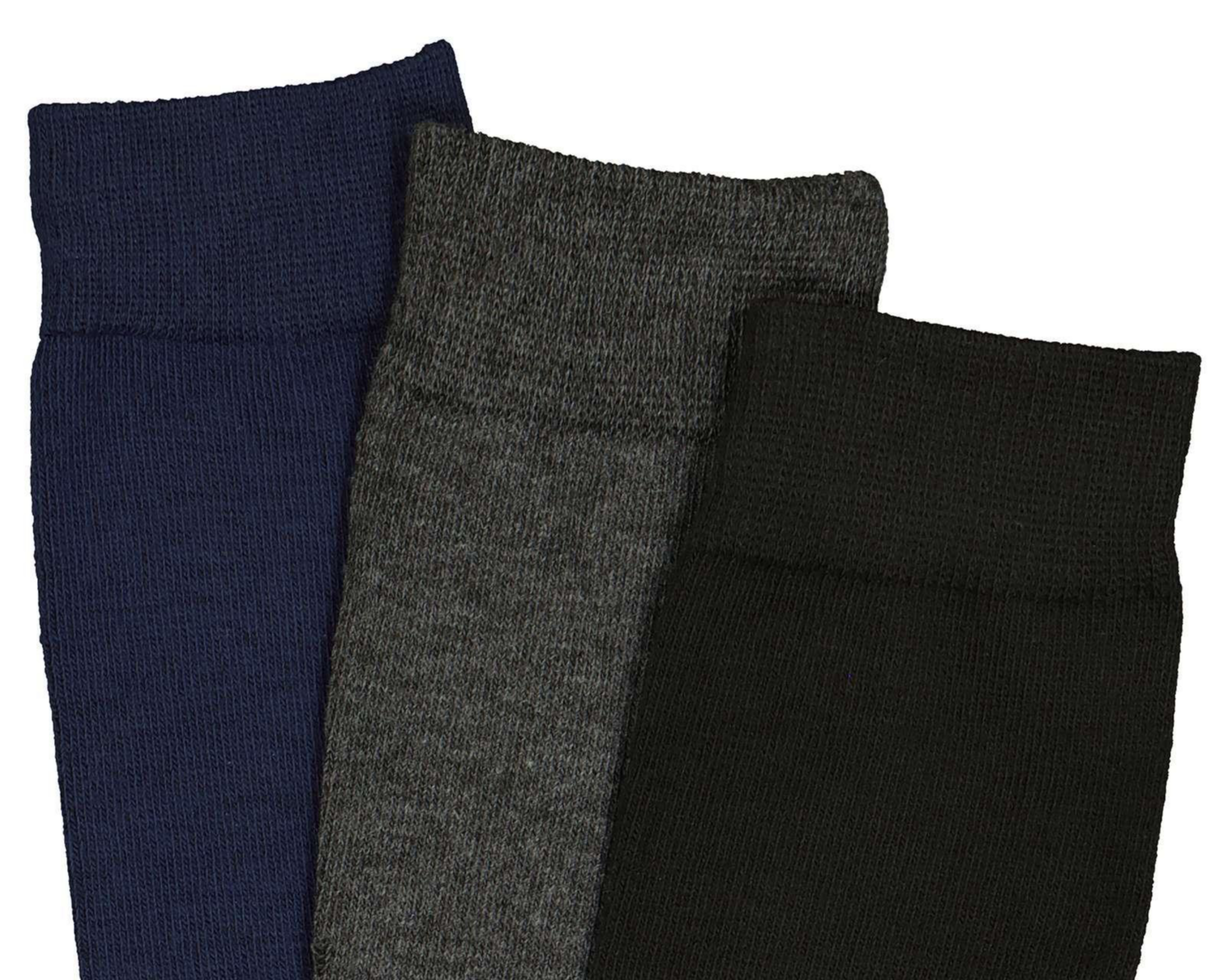 Foto 2 | Calcetas de Vestir Largas Wall Street para Hombre 3 Pares