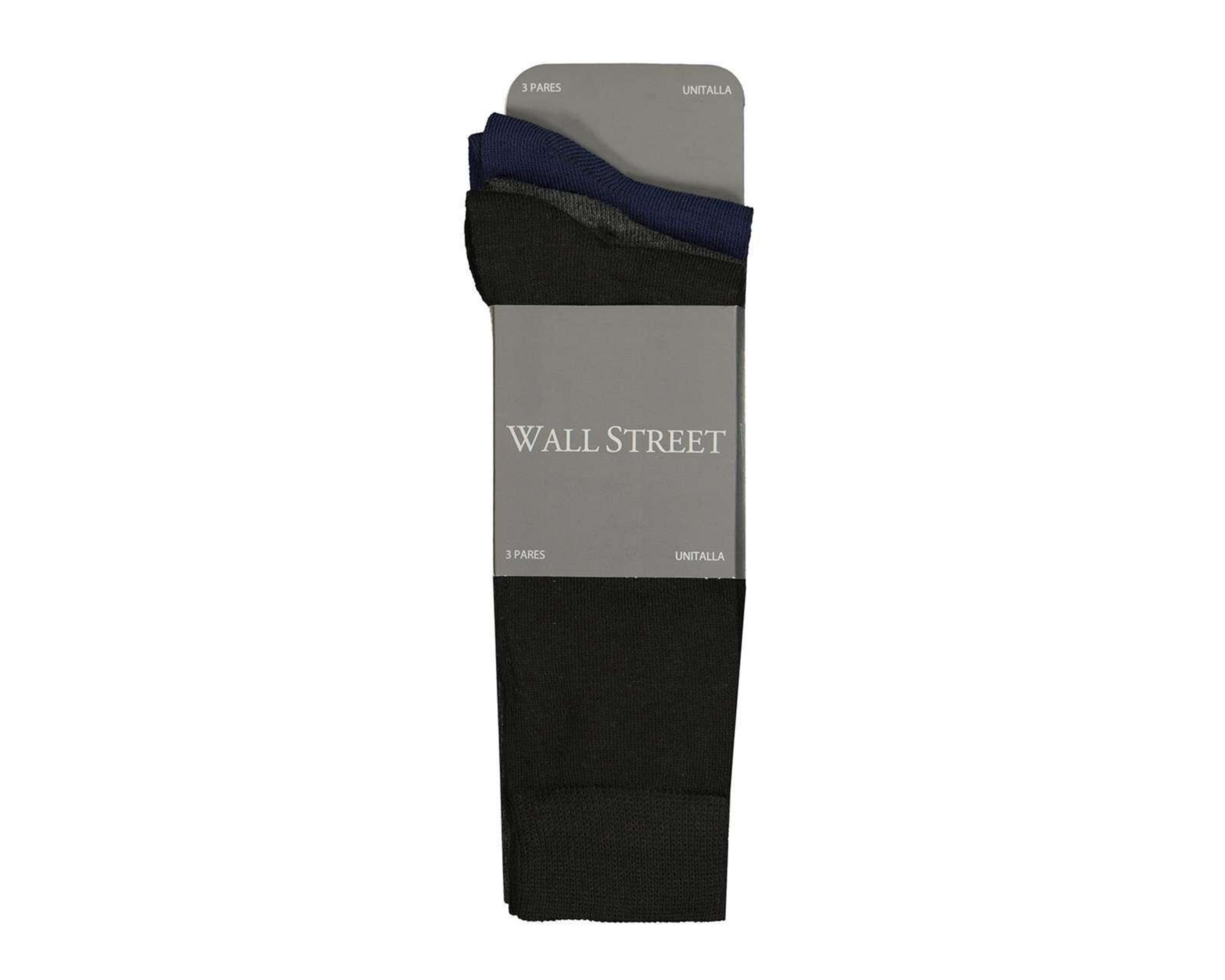 Foto 4 pulgar | Calcetas de Vestir Largas Wall Street para Hombre 3 Pares