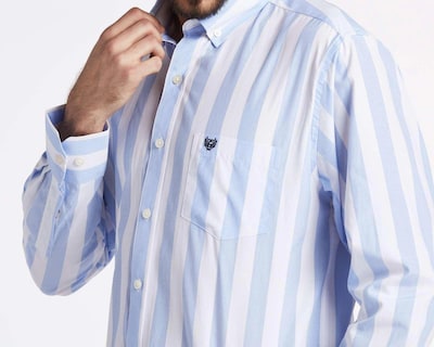 Foto 3 | Camisa de Moda Chaps Regular Fit a Rayas
