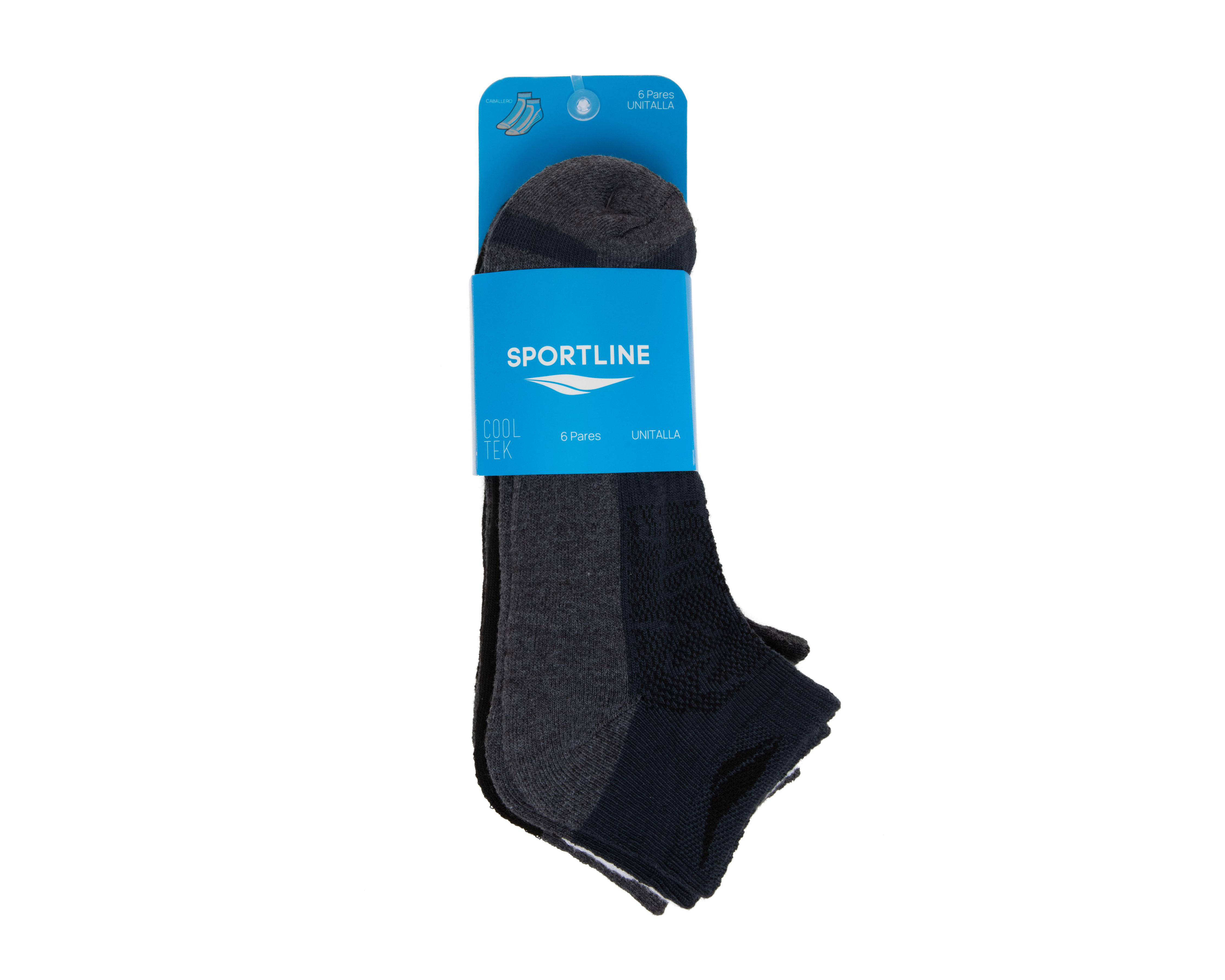 Foto 4 pulgar | Calcetas Deportivas Sportline para Hombre 6 pares