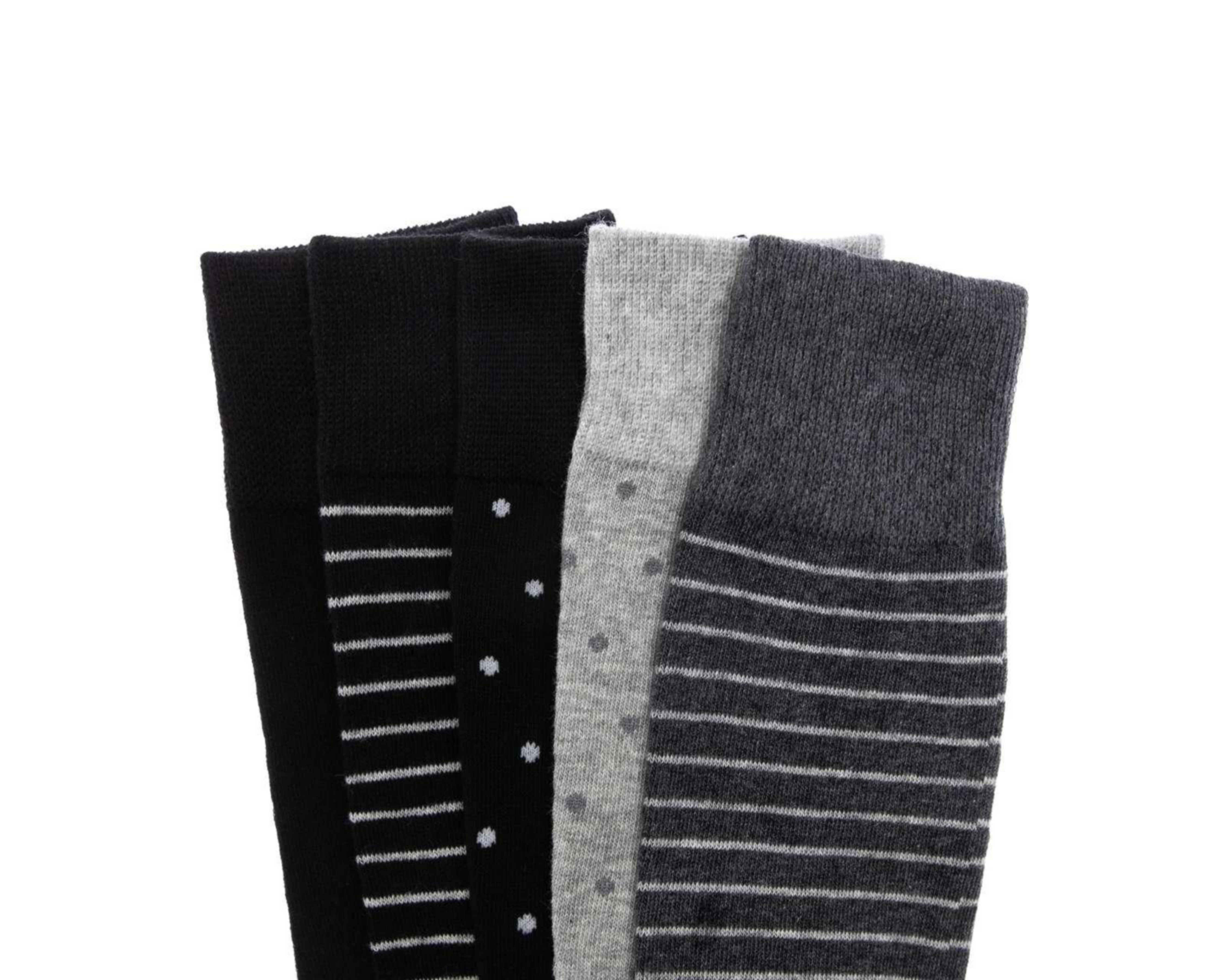 Foto 3 pulgar | Calcetas Largas Wall Street para Hombre 5 Pares