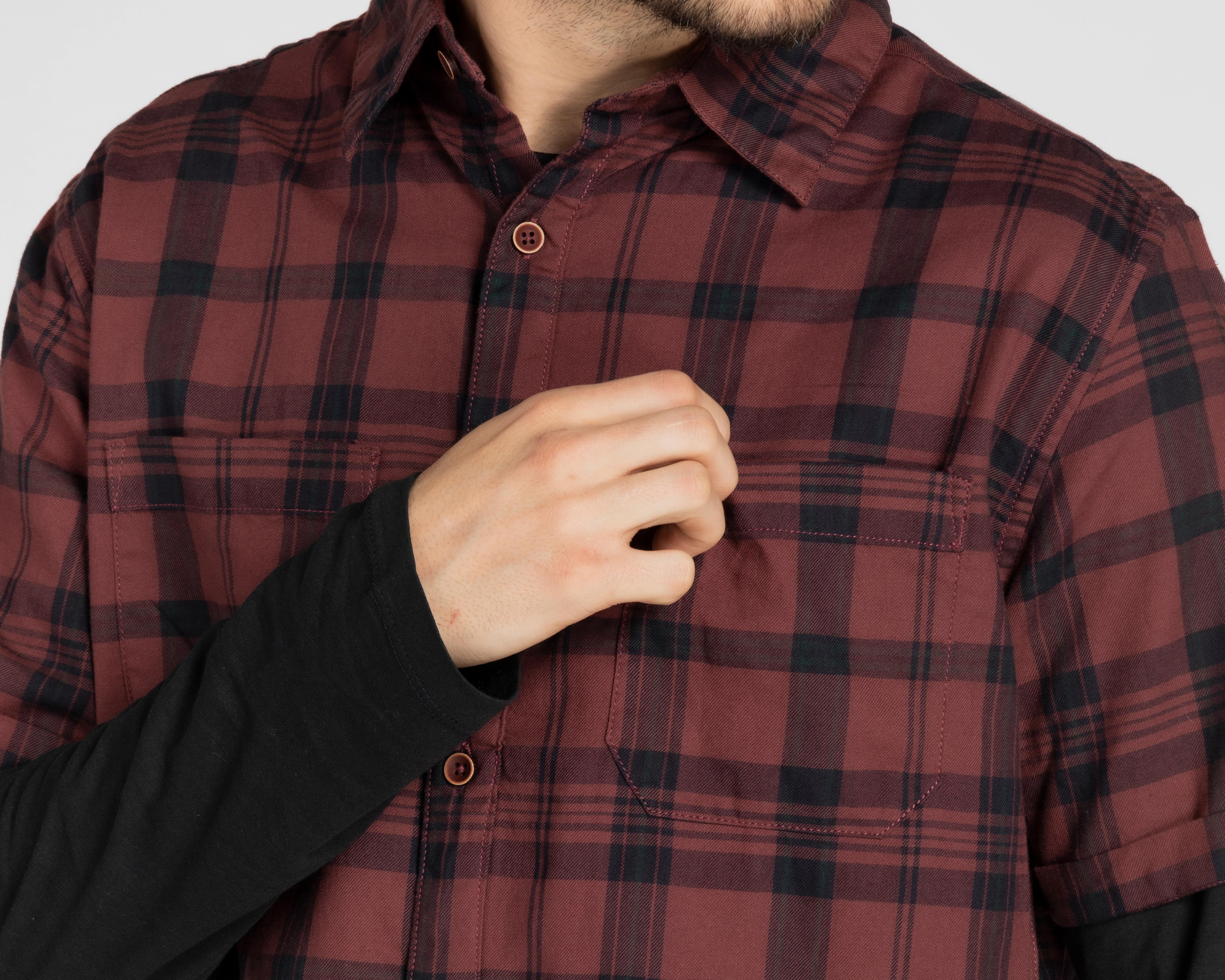 Foto 4 | Camisa Refill Regular Fit a Cuadros