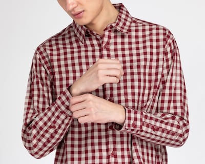 Foto 3 | Camisa Casual Porto Sur Regular Fit a Cuadros