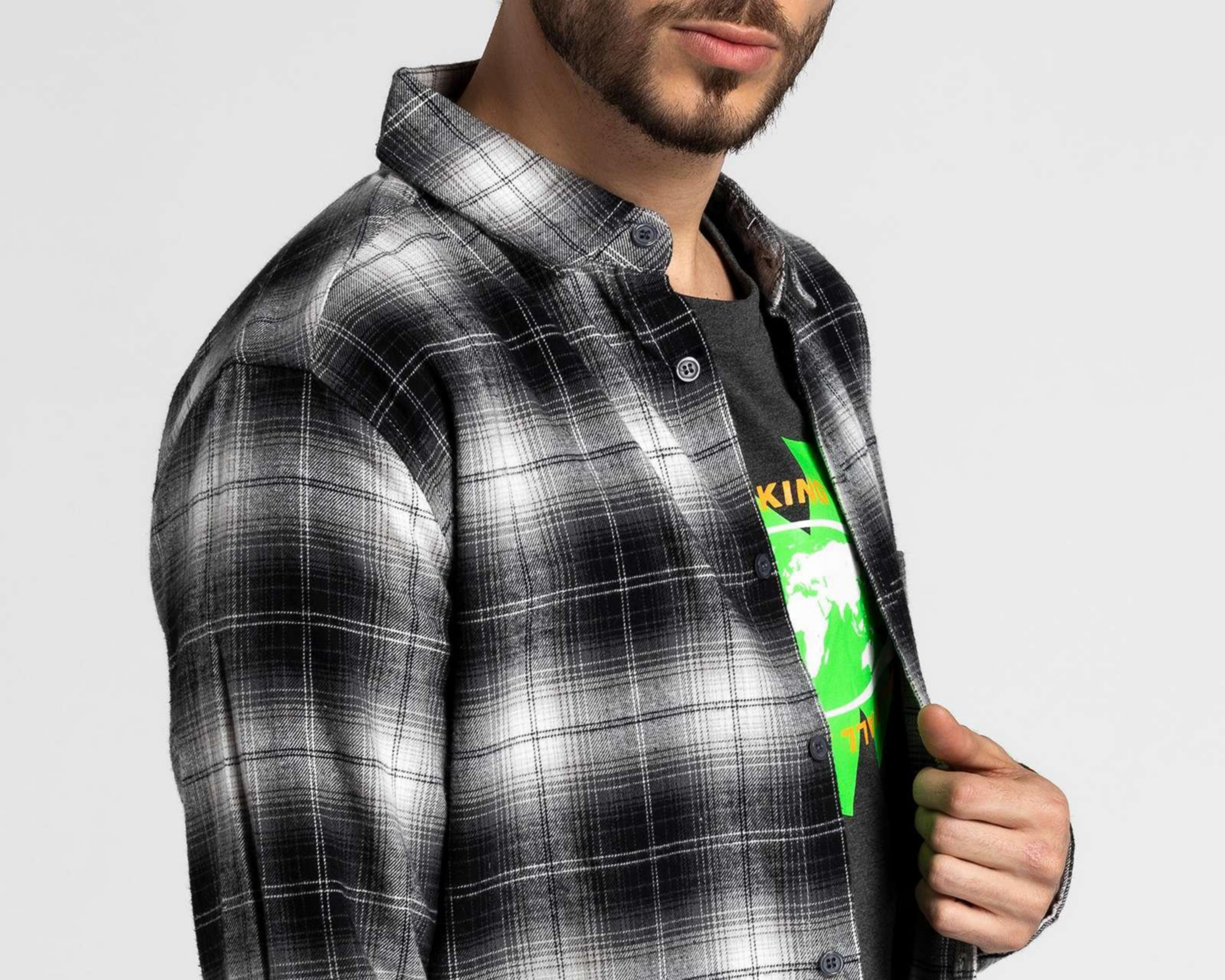 Foto 5 pulgar | Camisa de Moda Neo*City Regular Fit a Cuadros