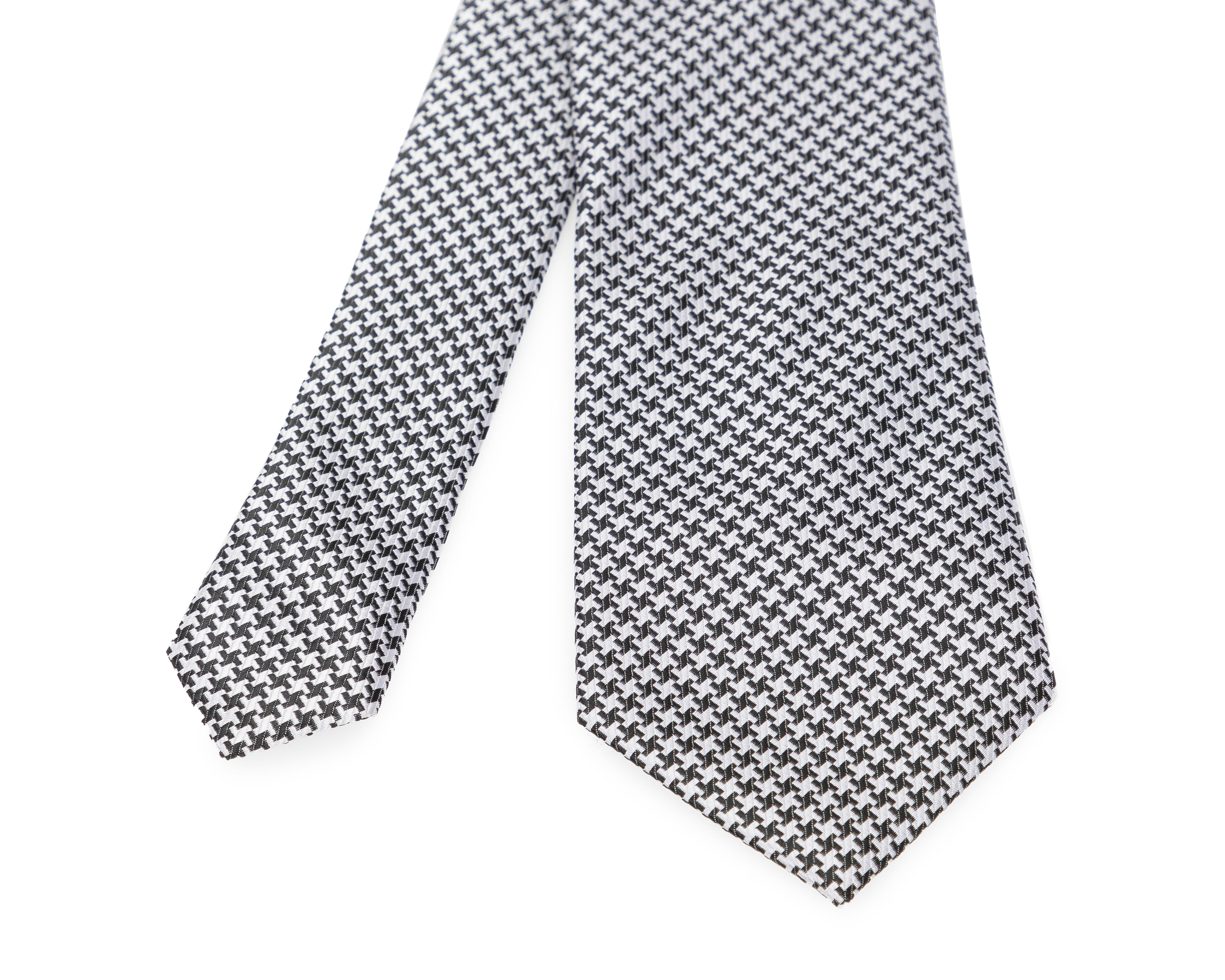 Foto 4 pulgar | Corbata con Print Geométrico Wall Street Negra