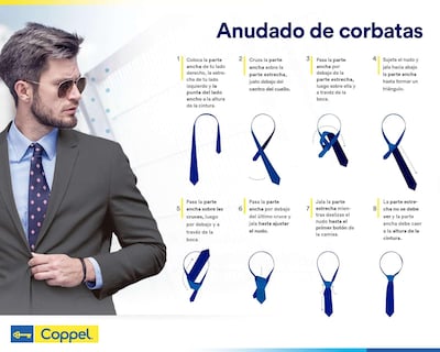 Foto 4 | Corbata con Print Geométrico Wall Street Negra