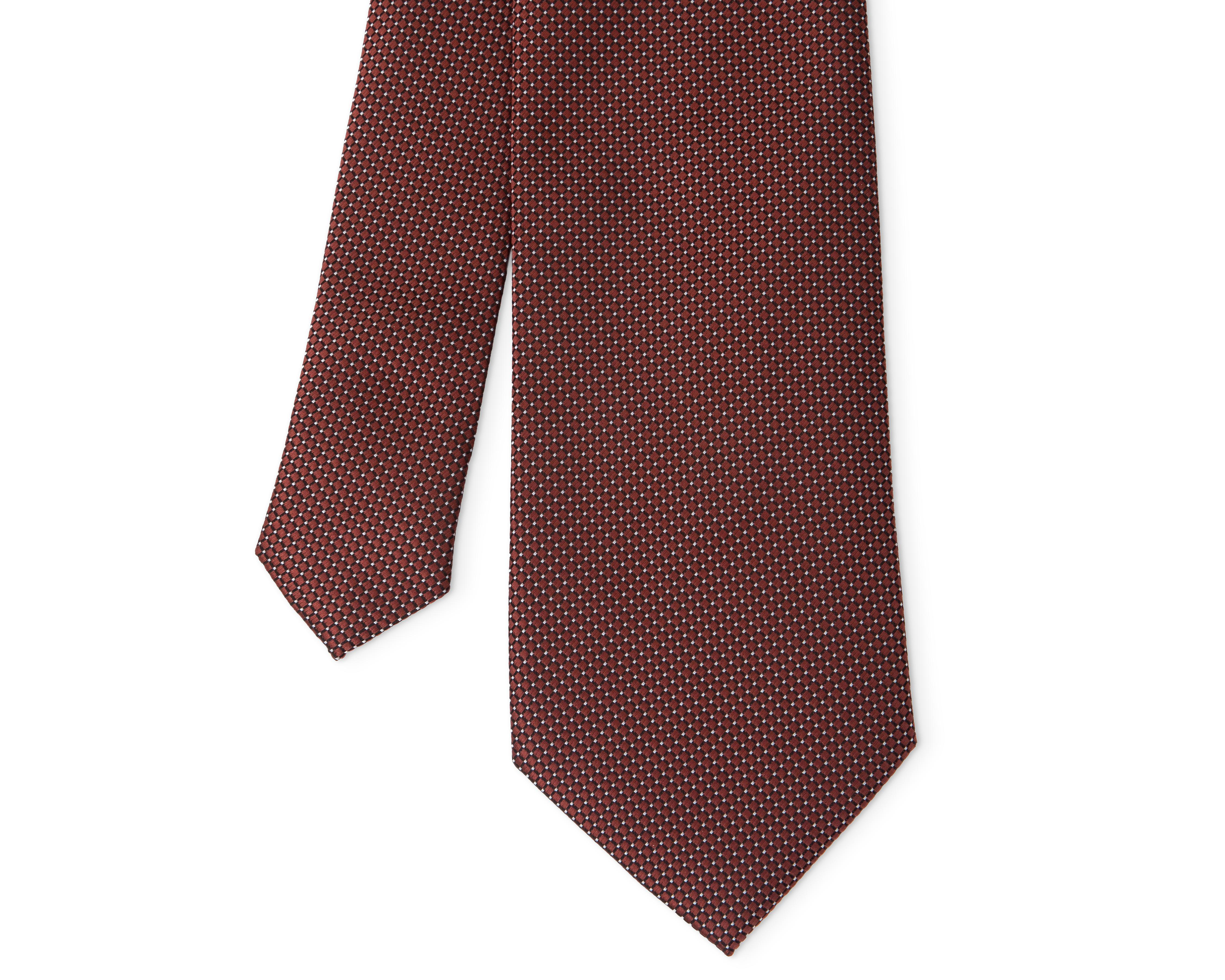 Foto 4 pulgar | Corbata de Rombos Wall Street Vino