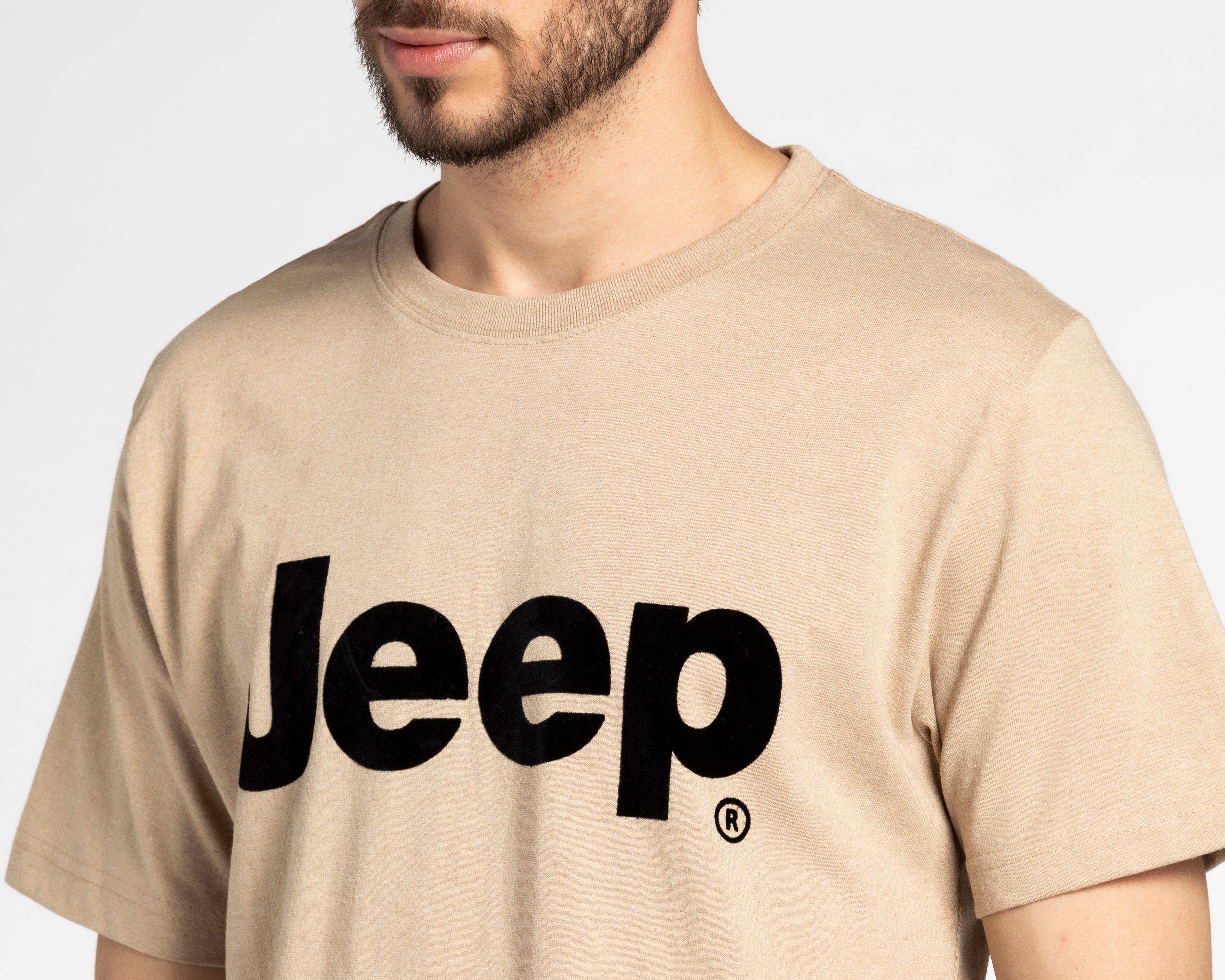 Foto 4 pulgar | Playera Jeep Cuello Redondo