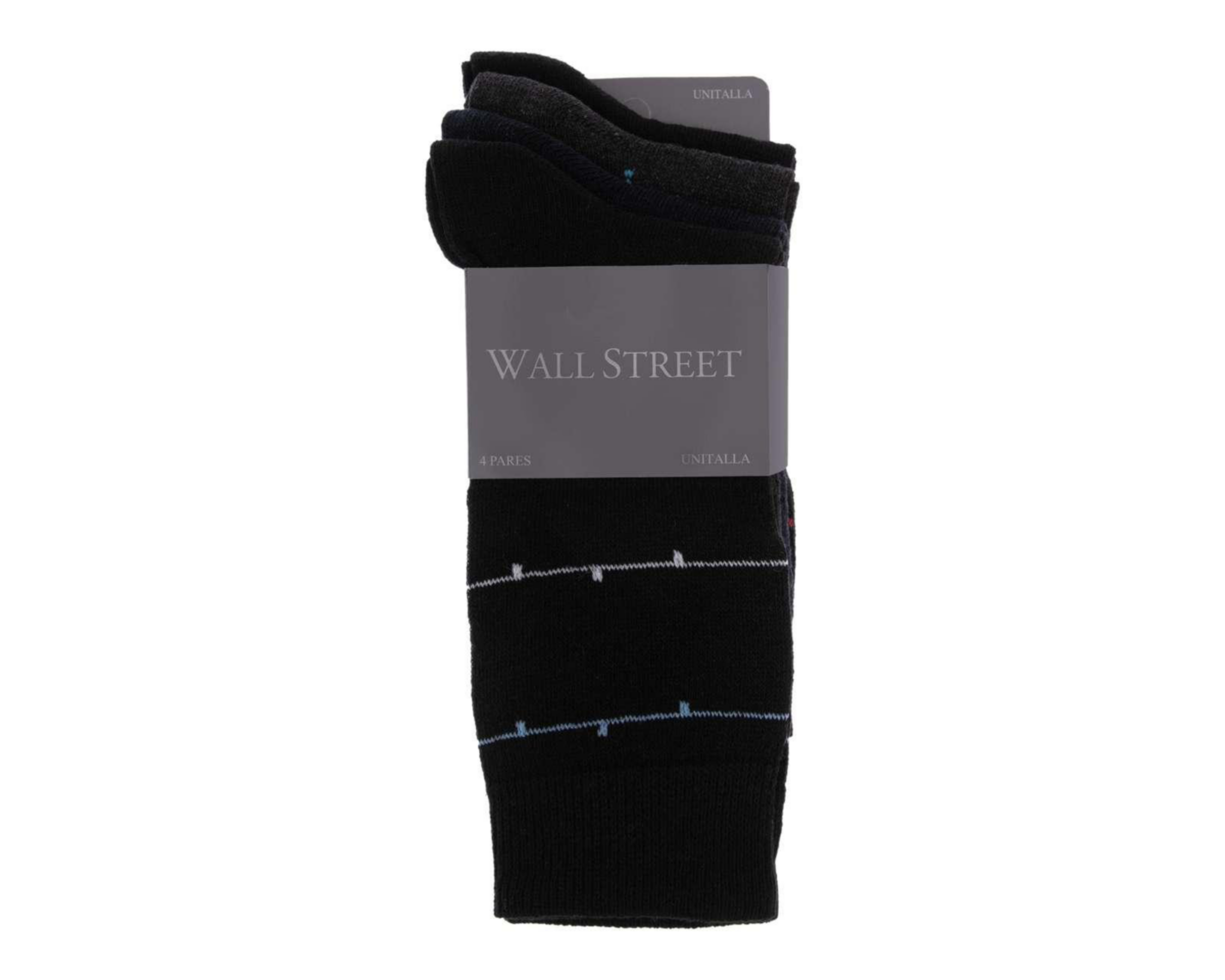 Foto 4 pulgar | Calcetas de Vestir Wall Street 4 Pares